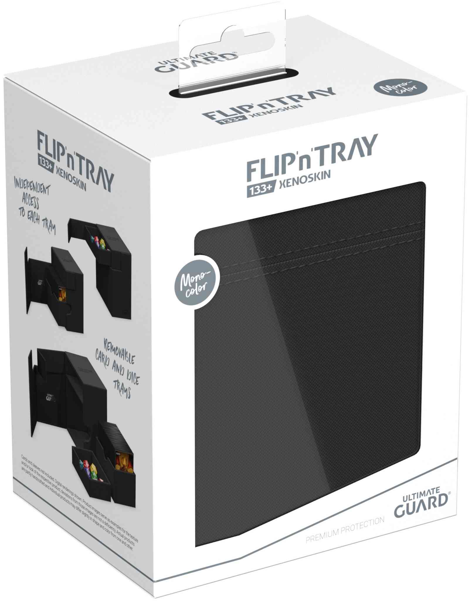 Ultimate Guard Flip'n'Tray Monocolor Deck Case - 133+ - Black