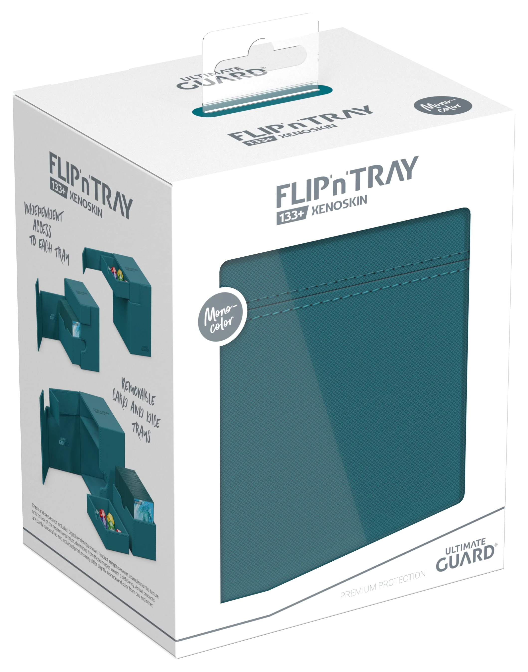 Ultimate Guard Flip'n'Tray Monocolor Deck Case - 133+ - Petrol