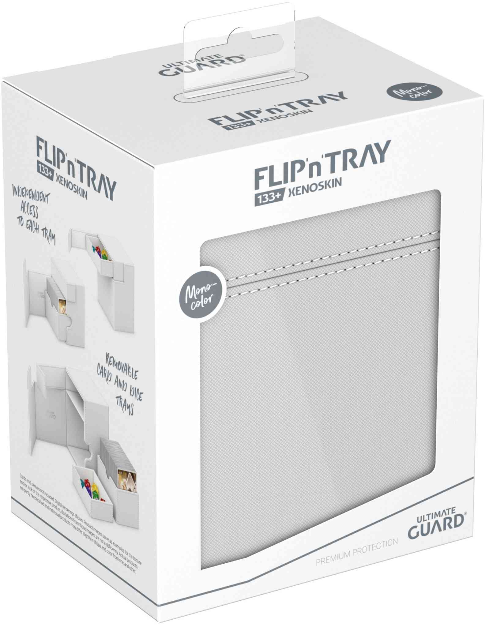 Ultimate Guard Flip'n'Tray Monocolor Deck Case - 133+ - White