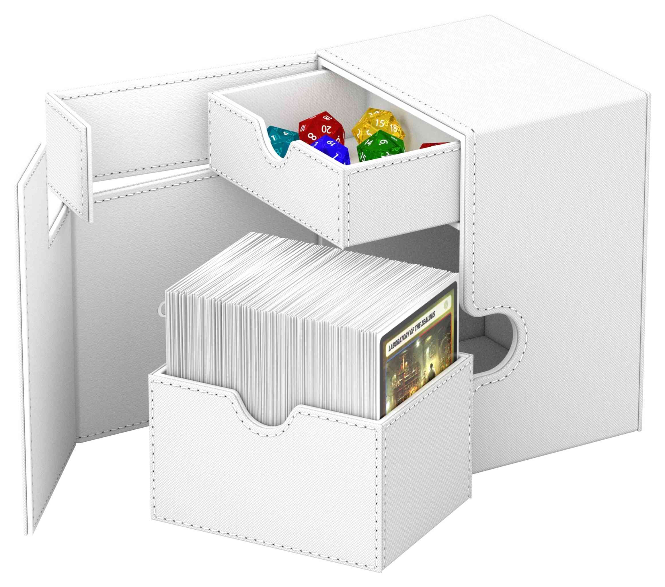 Ultimate Guard Flip'n'Tray Monocolor Deck Case - 133+ - White - Image 2