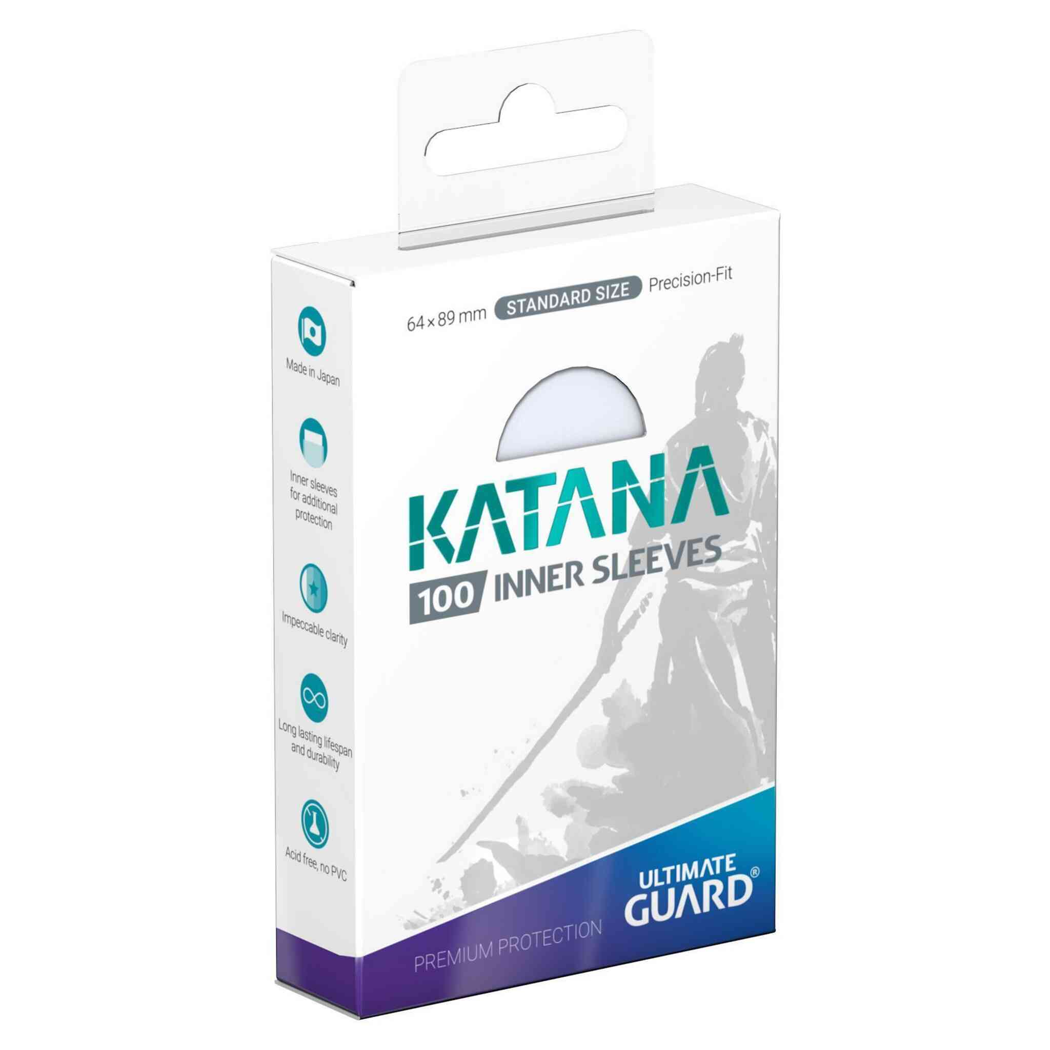 Ultimate Guard Katana Precision Fit Inner Sleeves - Standard Size - 100ct
