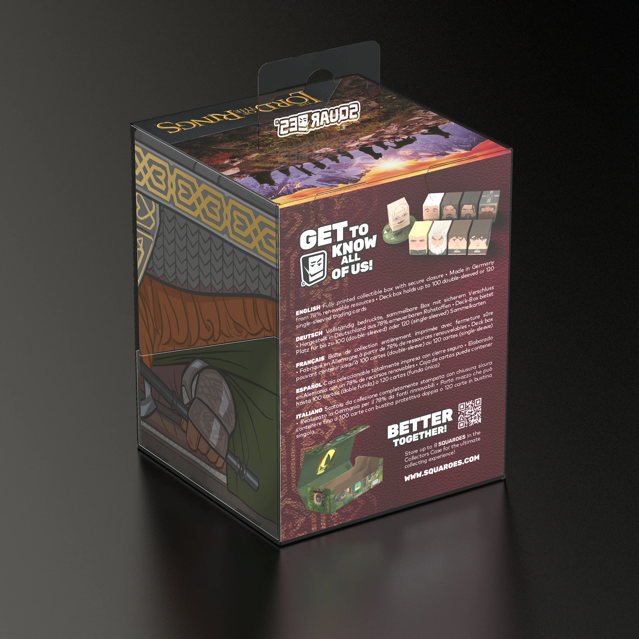 Ultimate Guard MTG Squaroes Deck Box - 100 - Lord of the Rings - Gimli - Image 2