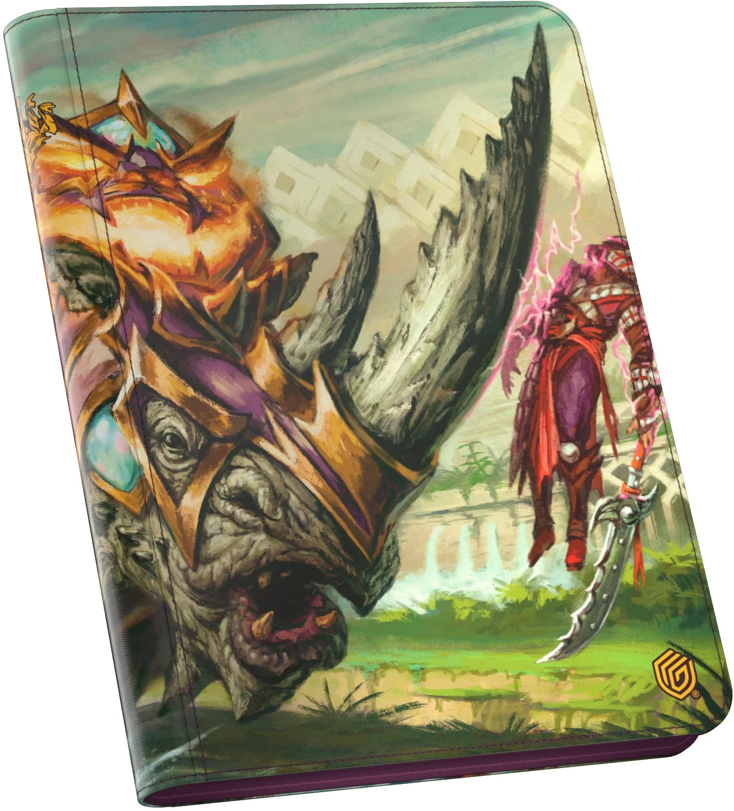Ultimate Guard MTG Zipfolio 360 Xenoskin Binder - 18-Pocket - Tarkir: Dragonstorm - Skirmish Rhino