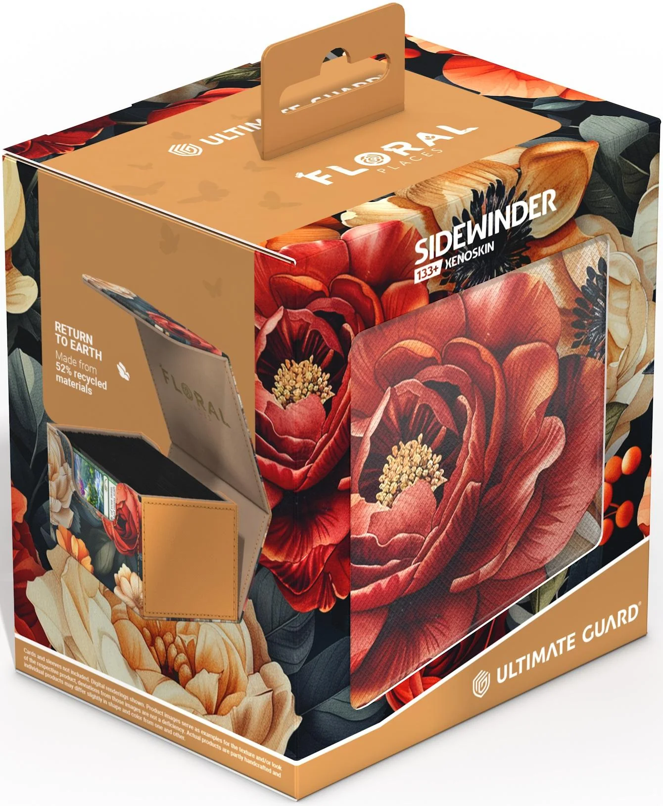 Ultimate Guard Sidewinder XenoSkin Floral Deck Case - 133+ - Secret Garden