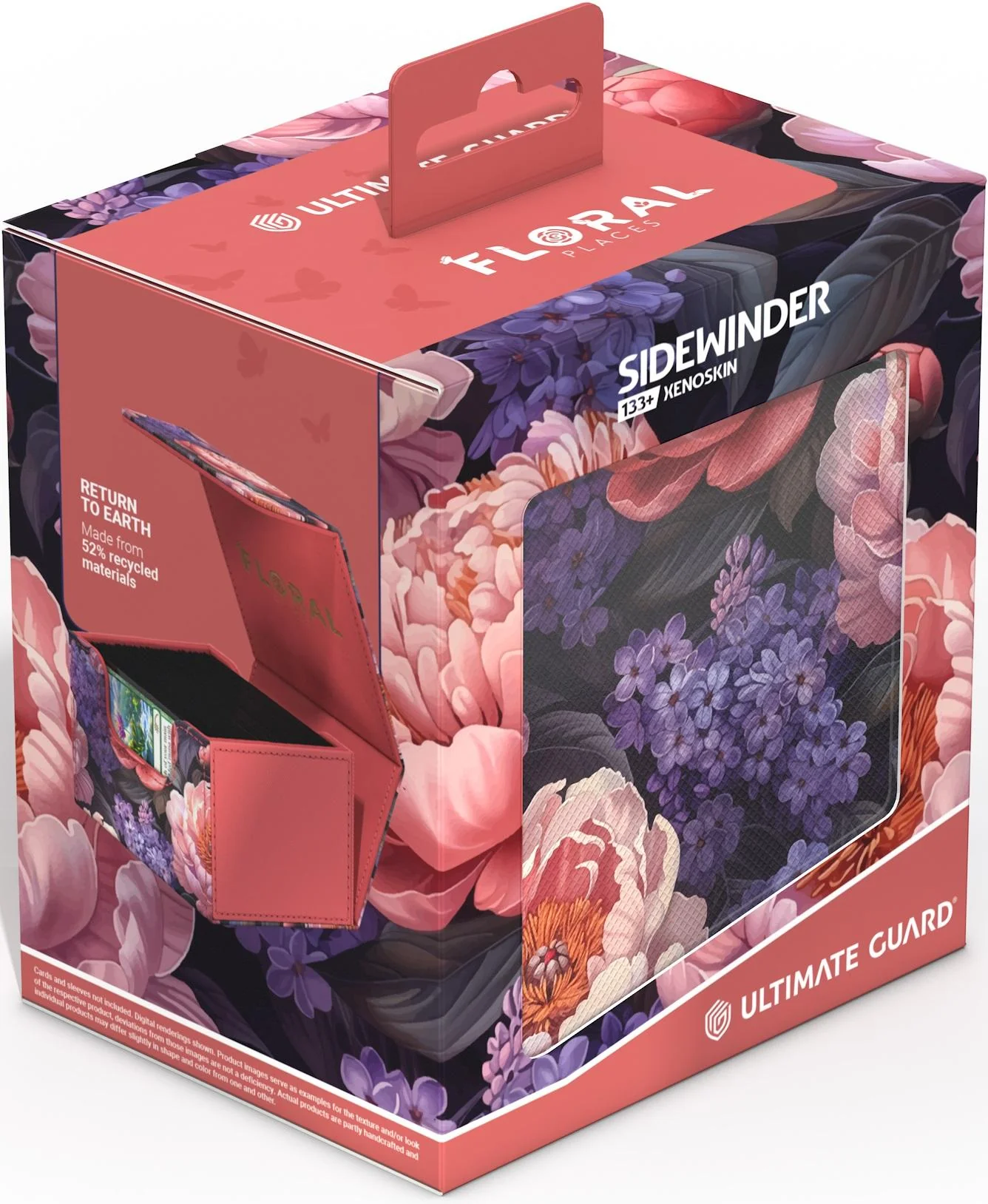 Ultimate Guard Sidewinder XenoSkin Floral Deck Case - 133+ - Vivid Field