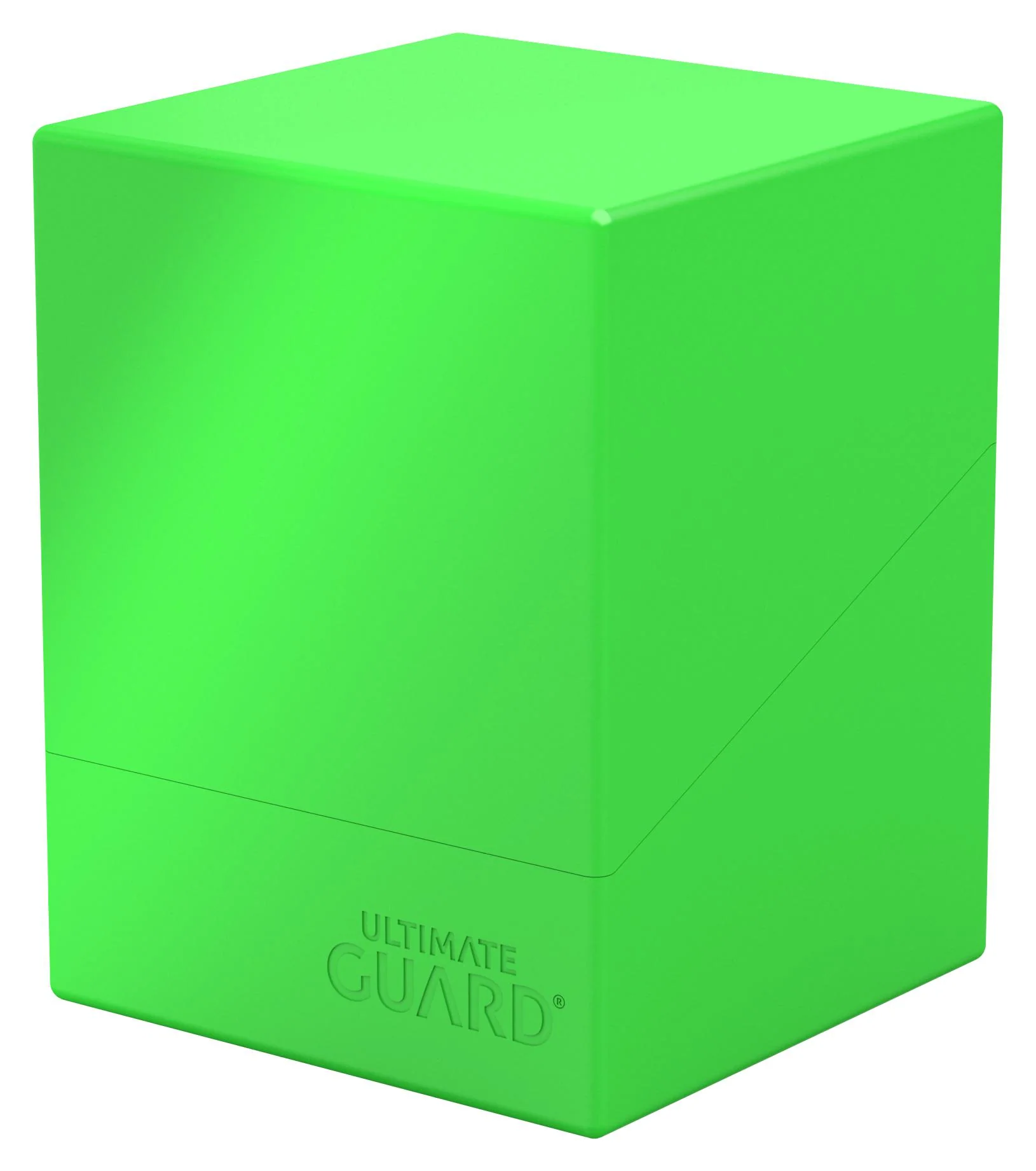 Ultimate Guard Solid Boulder Deck Case - 100+ - Neon Green