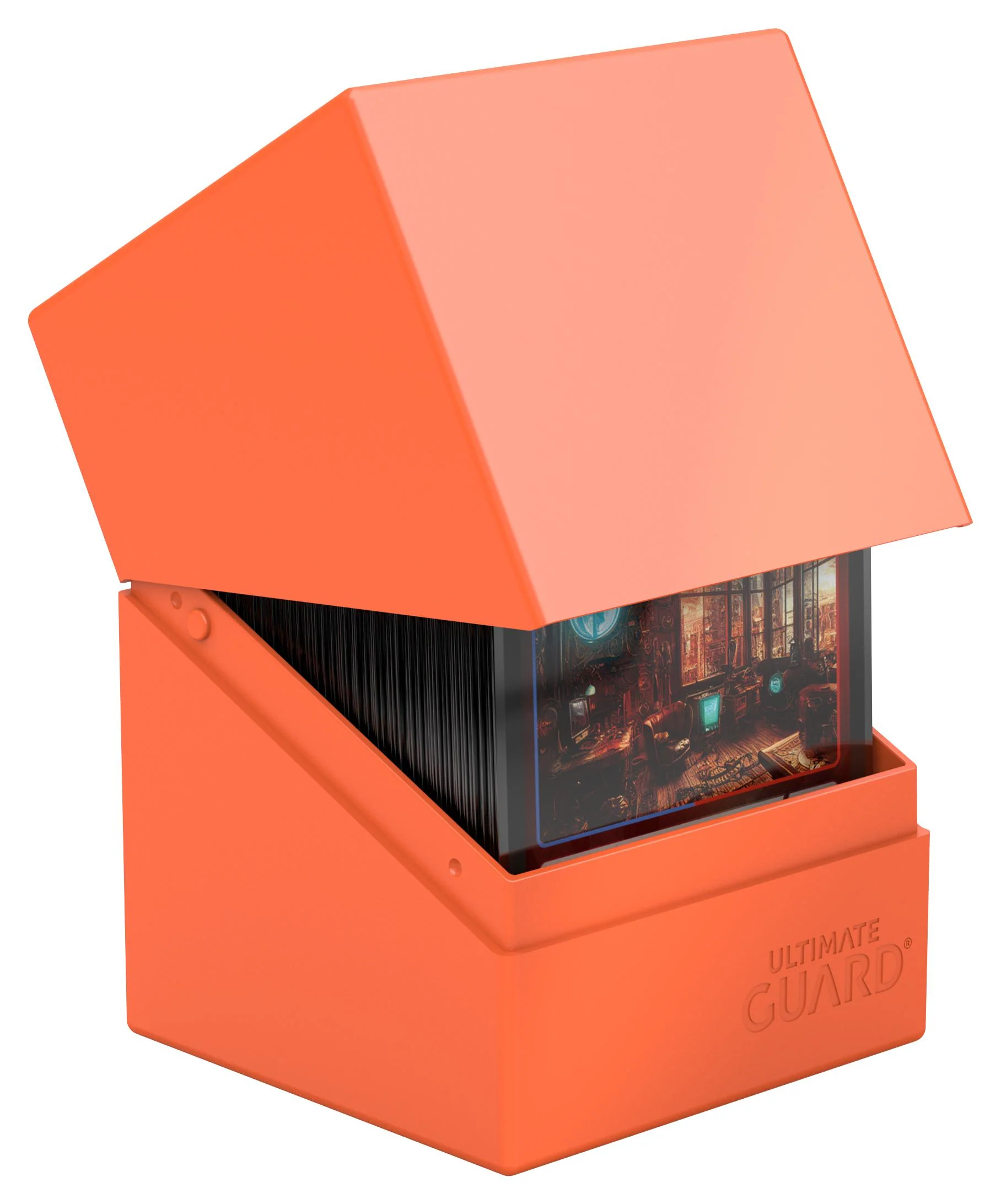 Ultimate Guard Solid Boulder Deck Case - 100+ - Neon Orange - Image 2