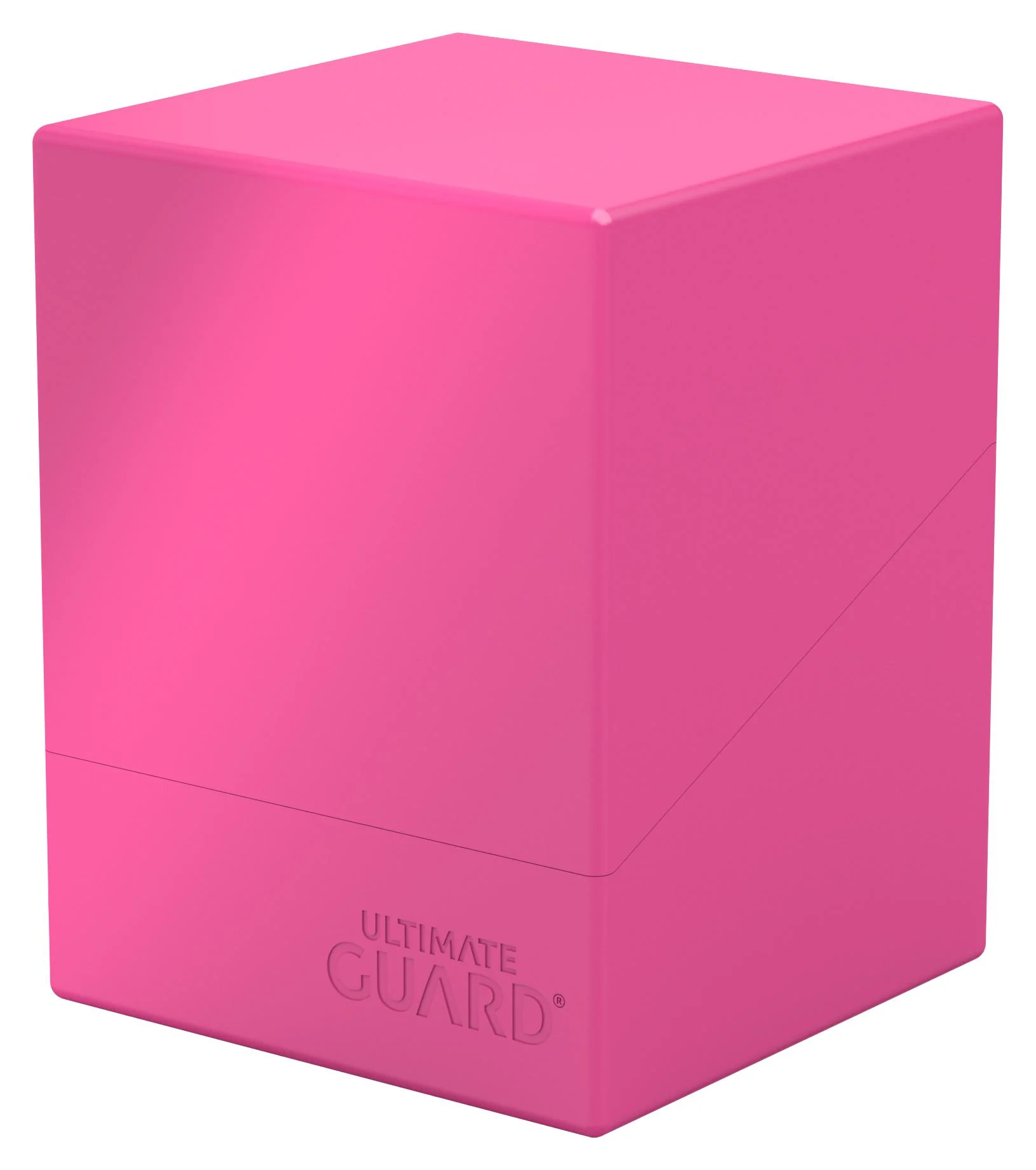 Ultimate Guard Solid Boulder Deck Case - 100+ - Neon Pink