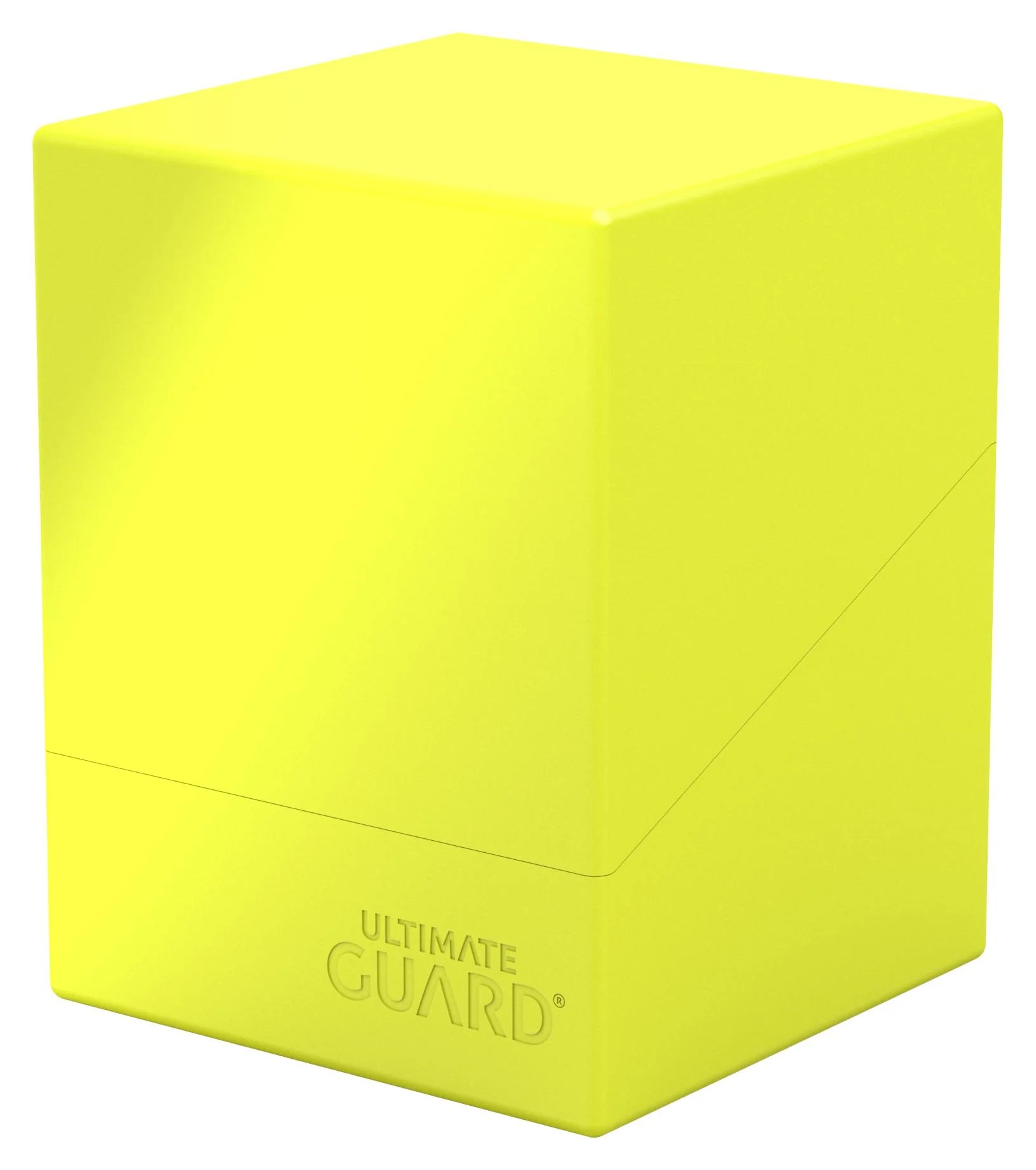 Ultimate Guard Solid Boulder Deck Case - 100+ - Neon Yellow