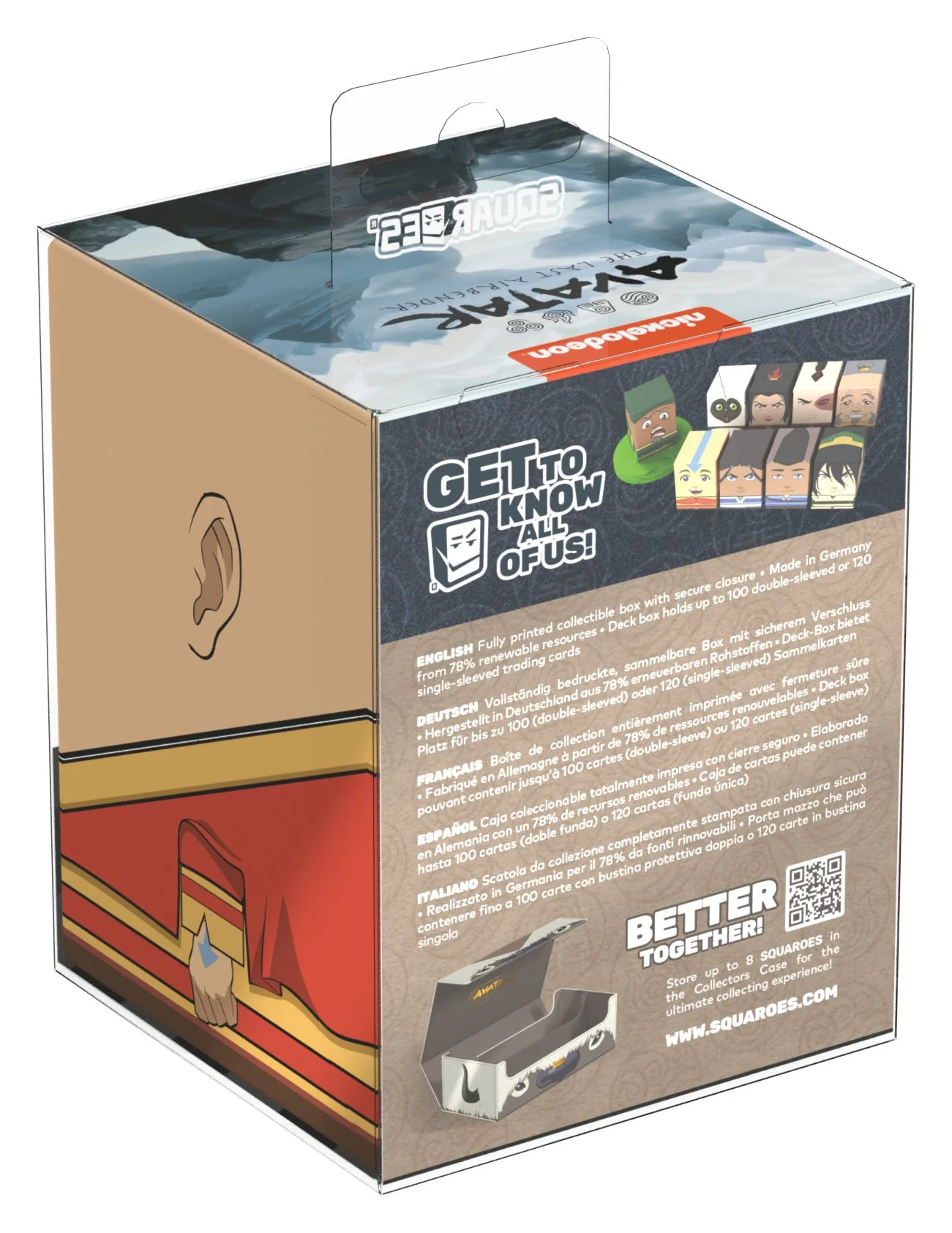 Ultimate Guard Squaroes Deck Box - 100 - Avatar: the Last Airbender - Aang - Image 2