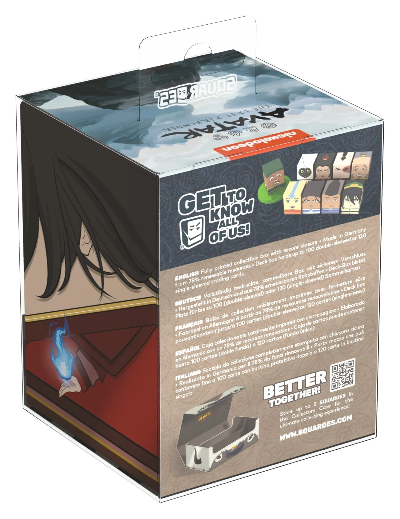 Ultimate Guard Squaroes Deck Box - 100 - Avatar: the Last Airbender - Azula - Image 2