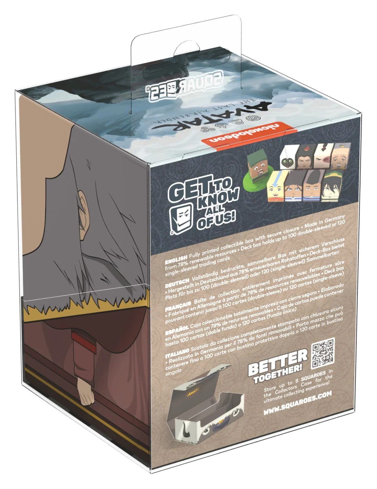 Ultimate Guard Squaroes Deck Box - 100 - Avatar: the Last Airbender - Iroh - Image 2