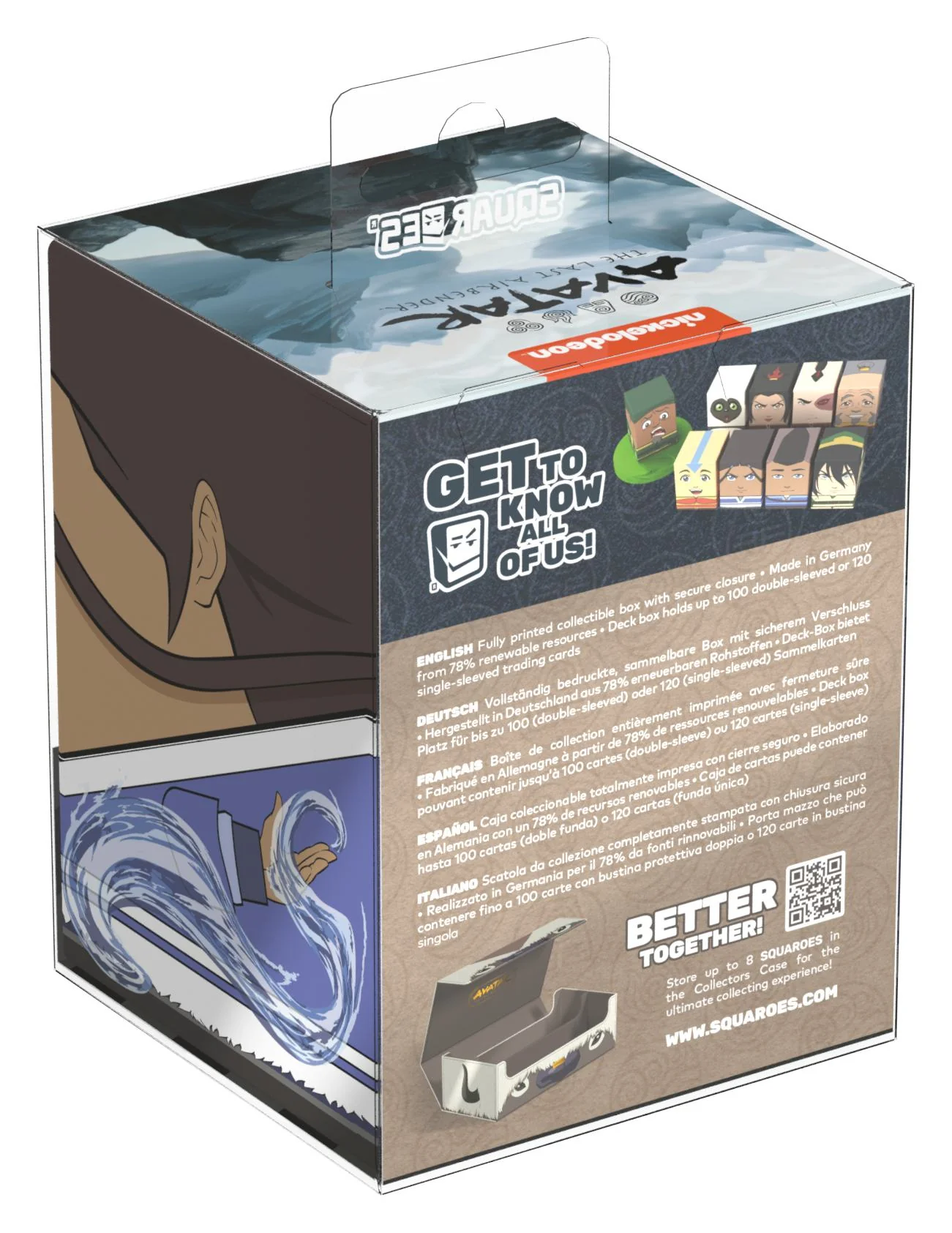 Ultimate Guard Squaroes Deck Box - 100 - Avatar: the Last Airbender - Katara - Image 2