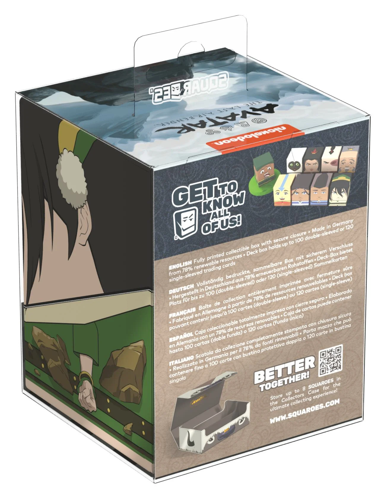 Ultimate Guard Squaroes Deck Box - 100 - Avatar: the Last Airbender - Toph - Image 2