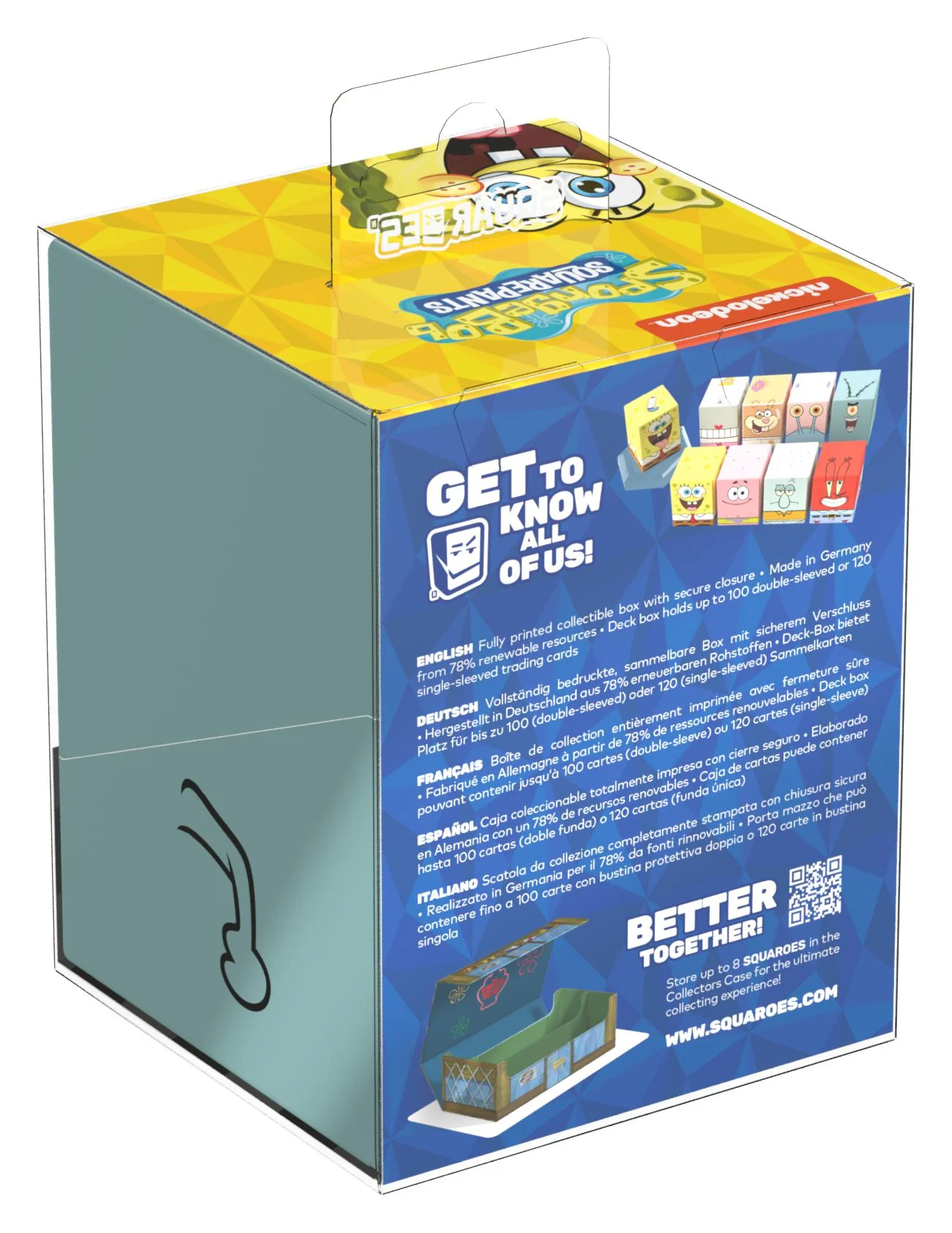 Ultimate Guard Squaroes Deck Box - 100 - Spongebob Squarepants - Plankton - Image 2
