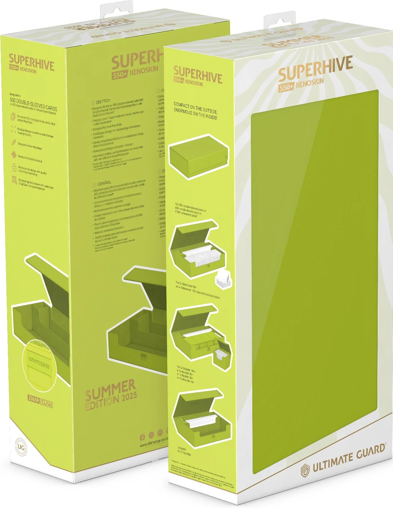 Ultimate Guard Superhive Xenoskin Deck Case - 550+ - Summer Edition 2025 - Lime