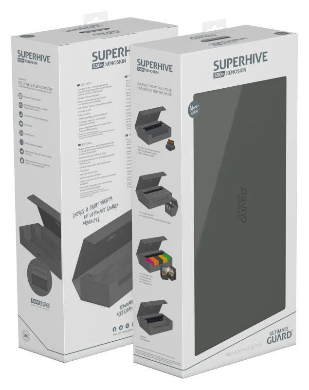 Ultimate Guard Superhive Xenoskin Monocolor Deck Case - 550+ - Grey - Image 2