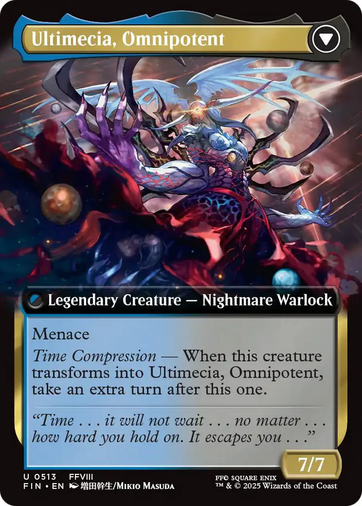 Ultimecia, Time Sorceress // Ultimecia, Omnipotent [513] [Extended Art] [FINAL FANTASY] [Non-Foil] - Image 2