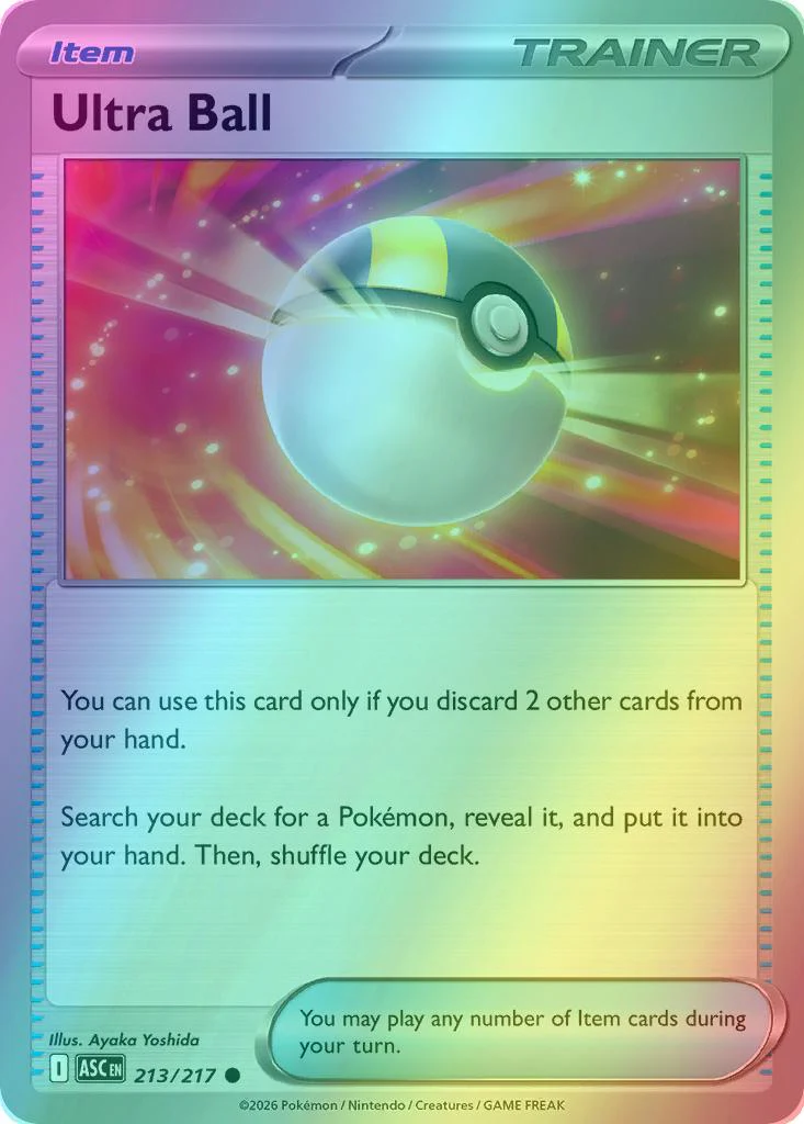 Ultra Ball - 213/217 - Common [me025-213] [Reverse Holo]