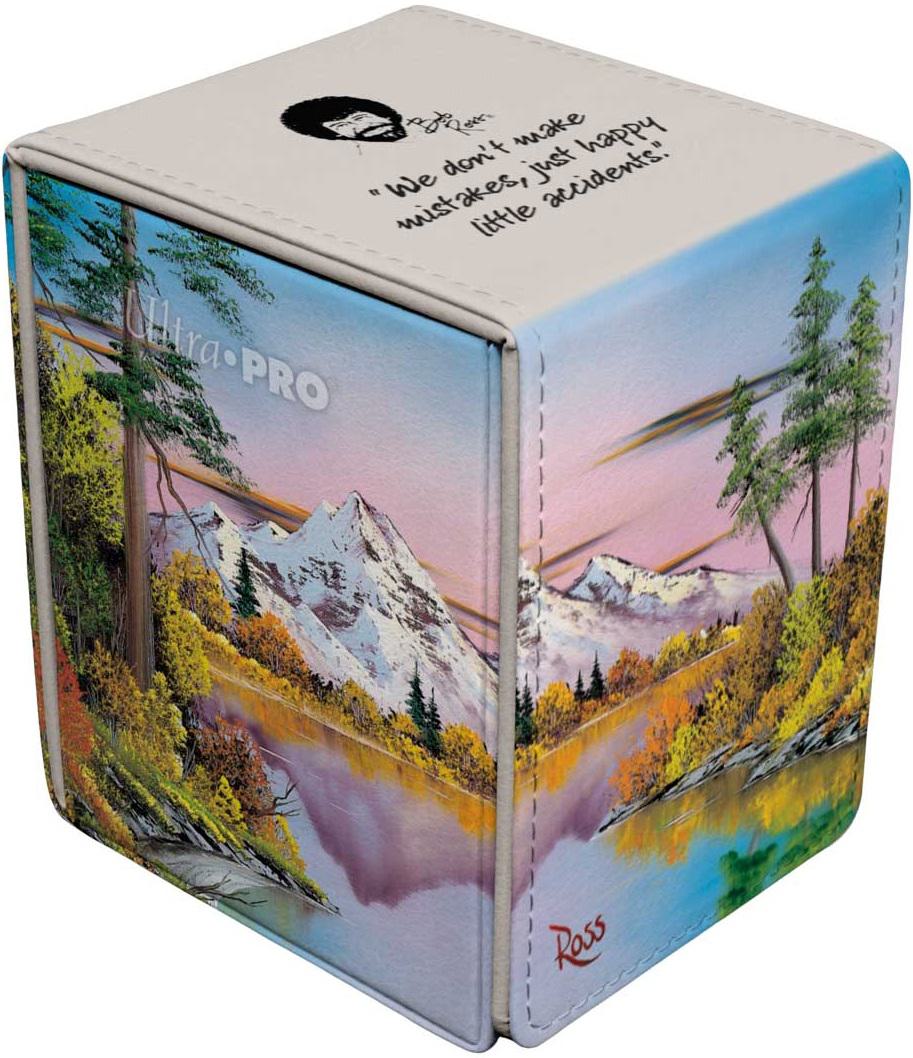Ultra Pro Alcove Flip Deck Box - 100+ - Bob Ross Mighty Mountain Lake