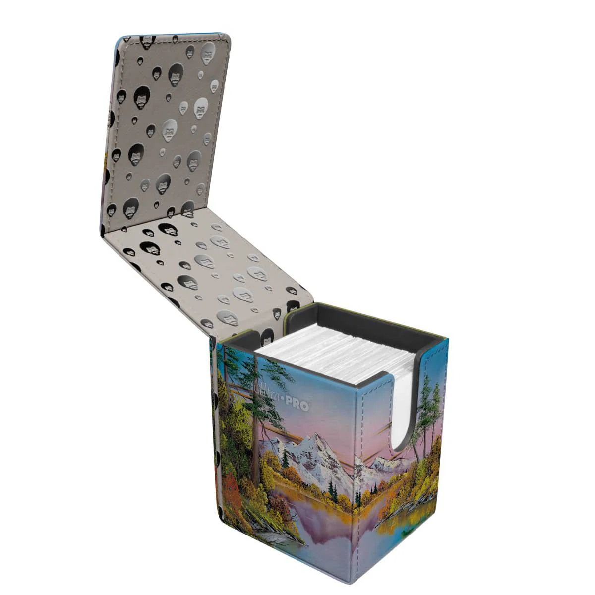 Ultra Pro Alcove Flip Deck Box - 100+ - Bob Ross Mighty Mountain Lake - Image 2