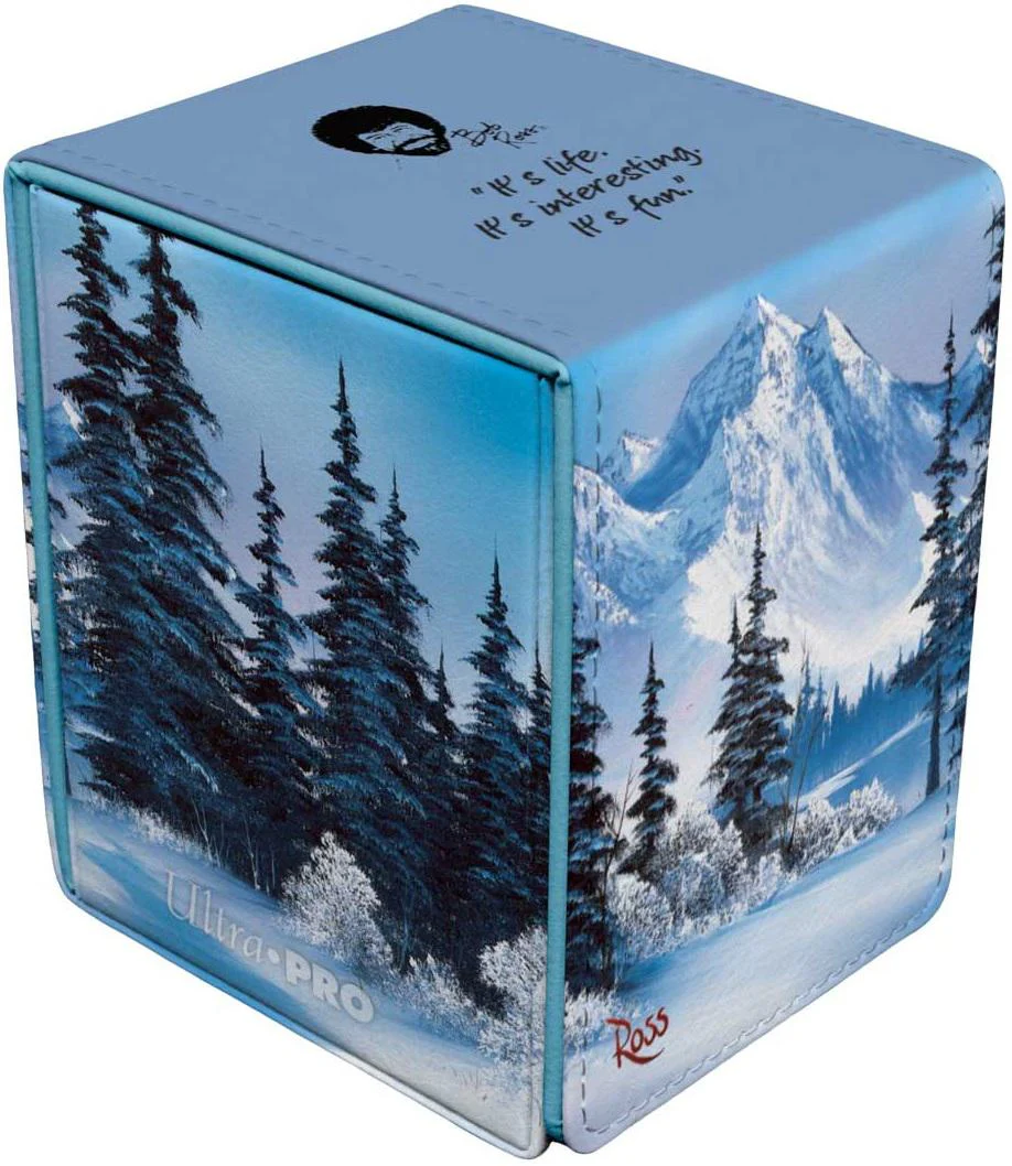 Ultra Pro Alcove Flip Deck Box - 100+ - Bob Ross Winter Paradise