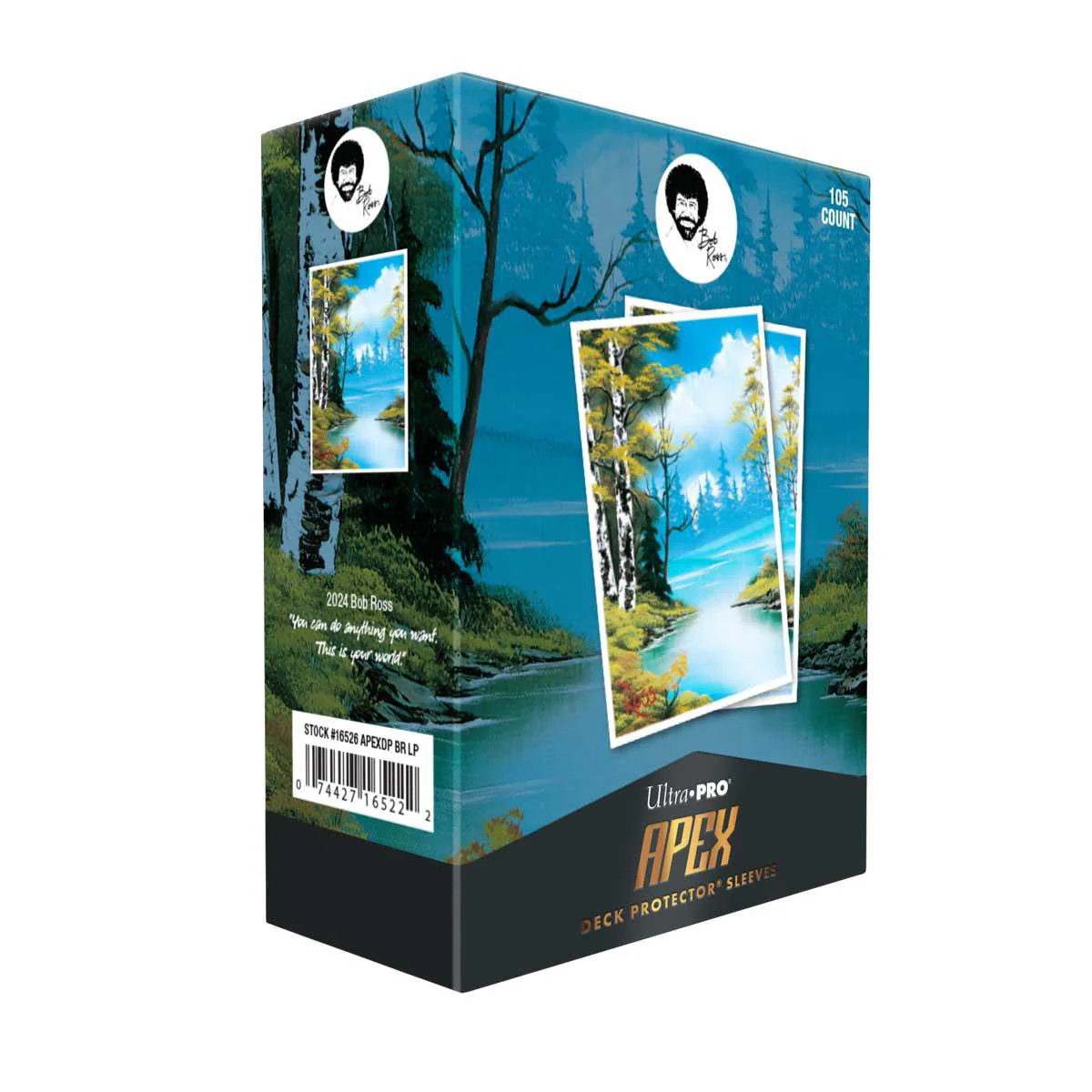 Ultra Pro Apex Deck Protector Sleeves - Bob Ross The Lakeside Path