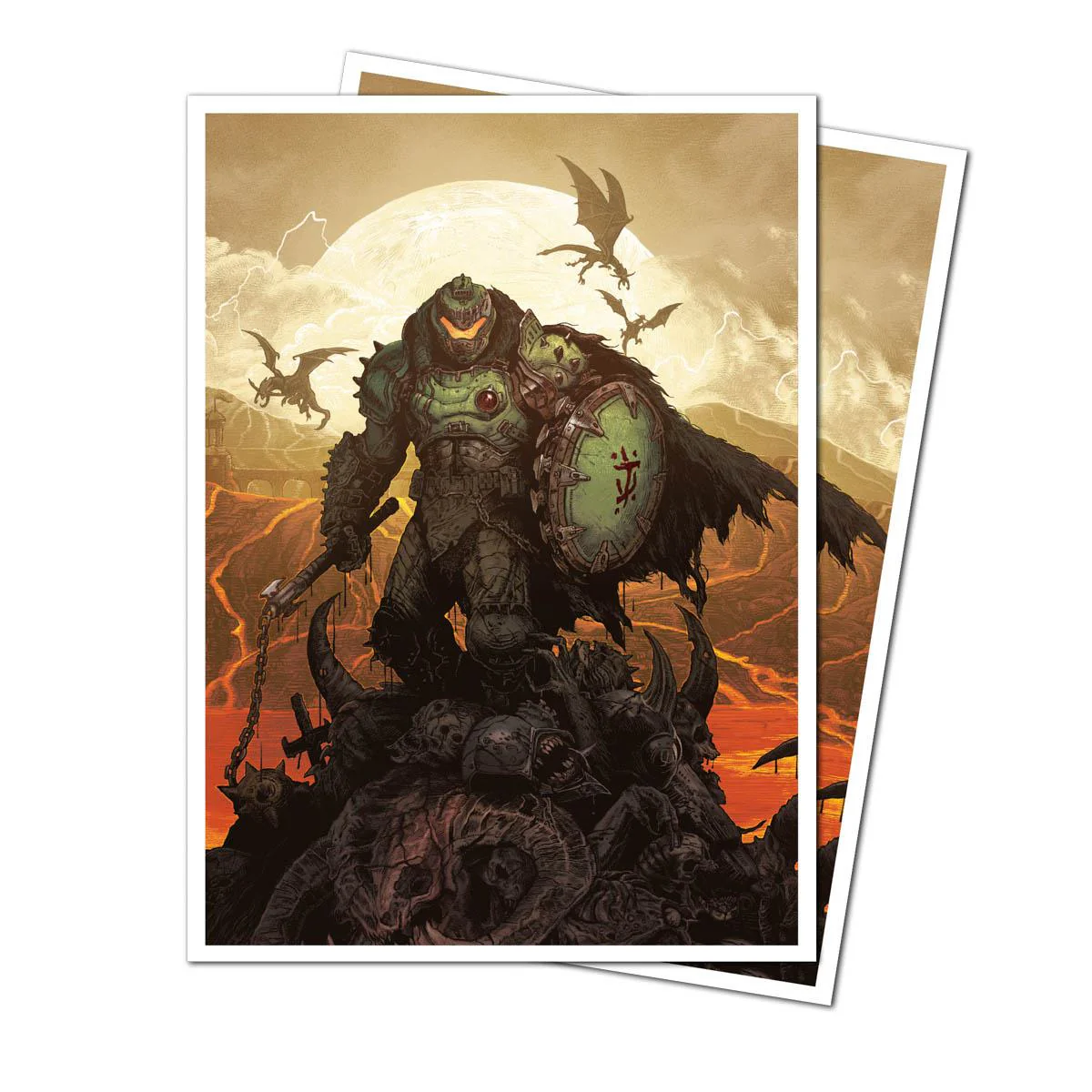 Ultra Pro Apex Deck Protector Sleeves - Standard Size - 105ct - DOOM 2 - Image 2