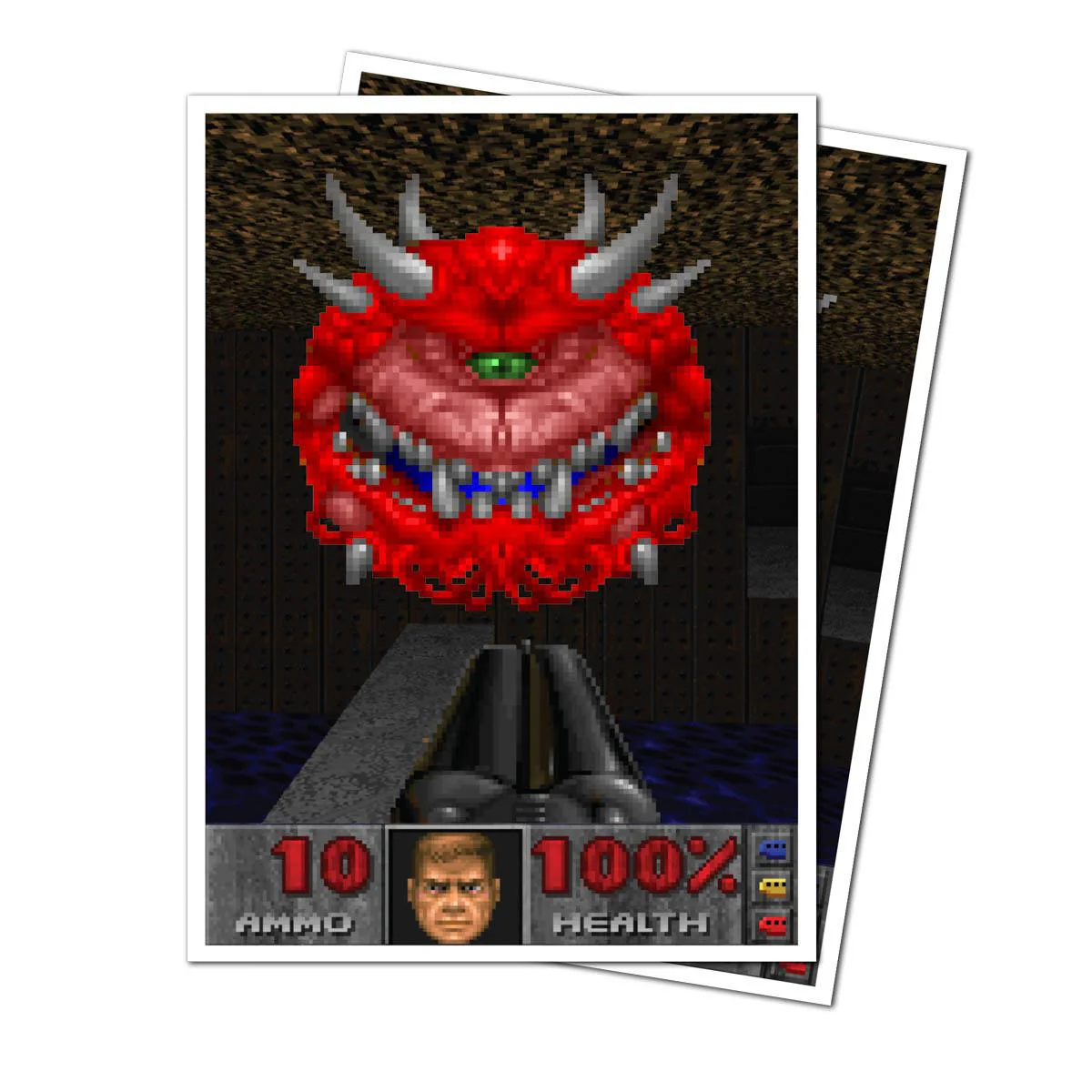 Ultra Pro Apex Deck Protector Sleeves - Standard Size - 105ct - DOOM - Cacodemon - Image 2