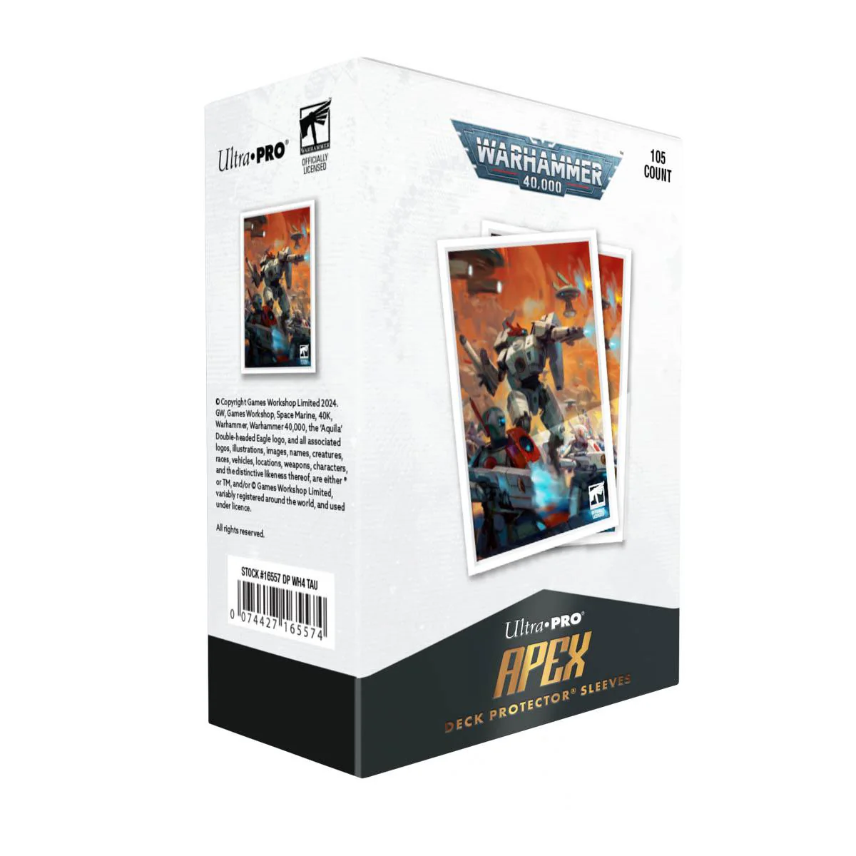 Ultra Pro APEX Deck Protector Sleeves - Standard Size - 105ct - Warhammer 40K - T'au Empire Codex