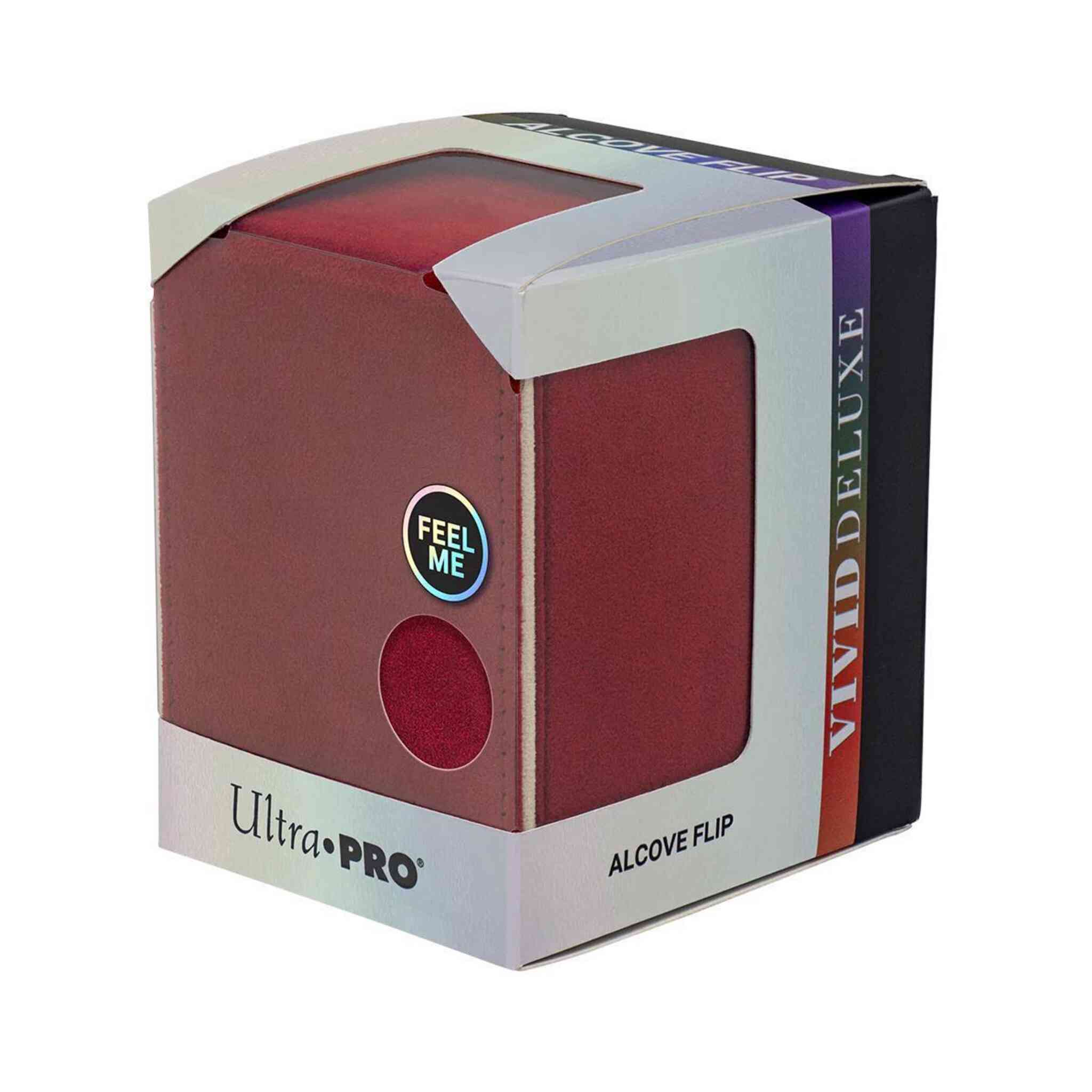 Ultra Pro Deluxe Alcove Flip Deck Box - 100+ - Vivid Red