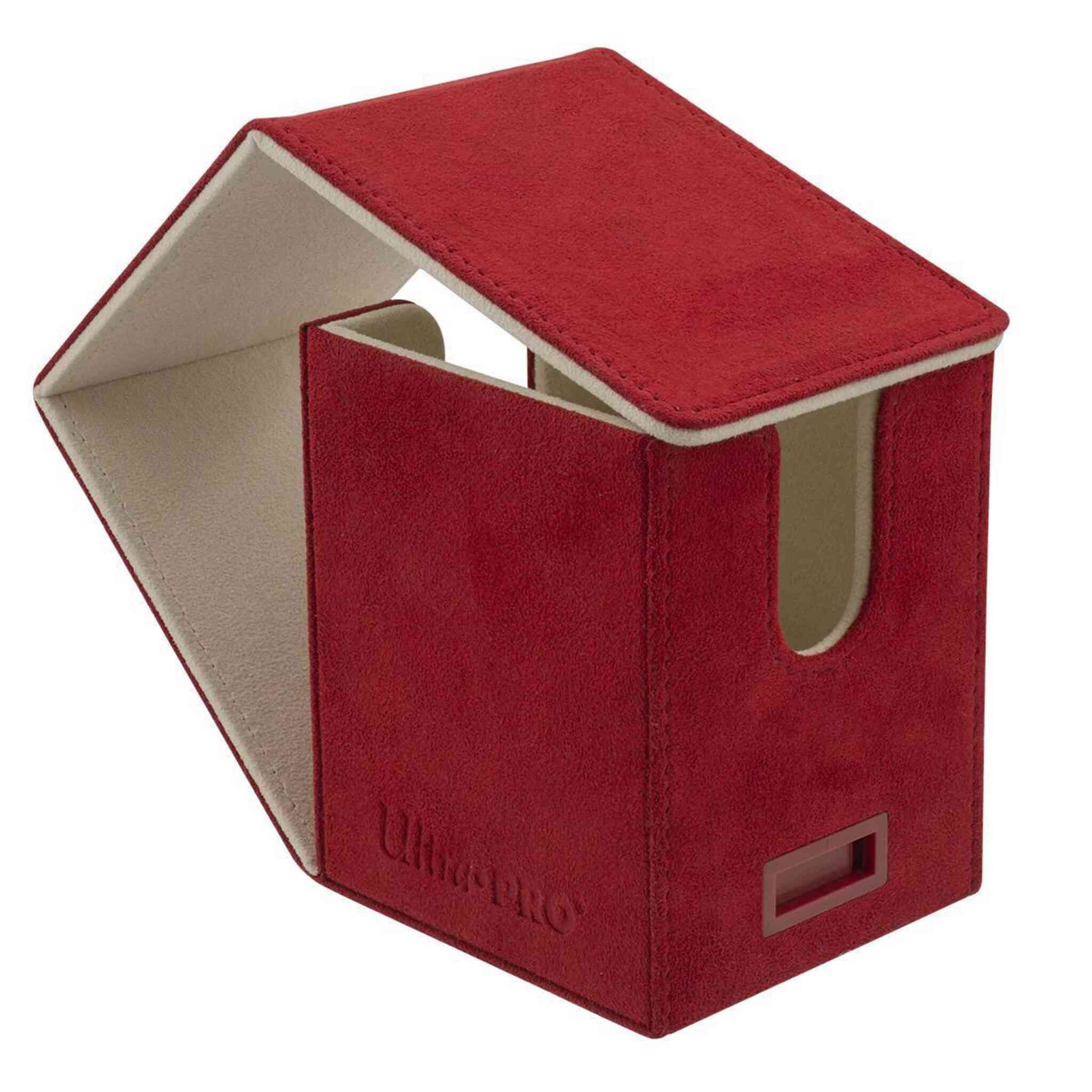 Ultra Pro Deluxe Alcove Flip Deck Box - 100+ - Vivid Red - Image 2