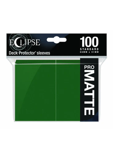 Ultra Pro Eclipse Matte Deck Protector Sleeves - Standard Size - 100ct - Forest Green - Image 2