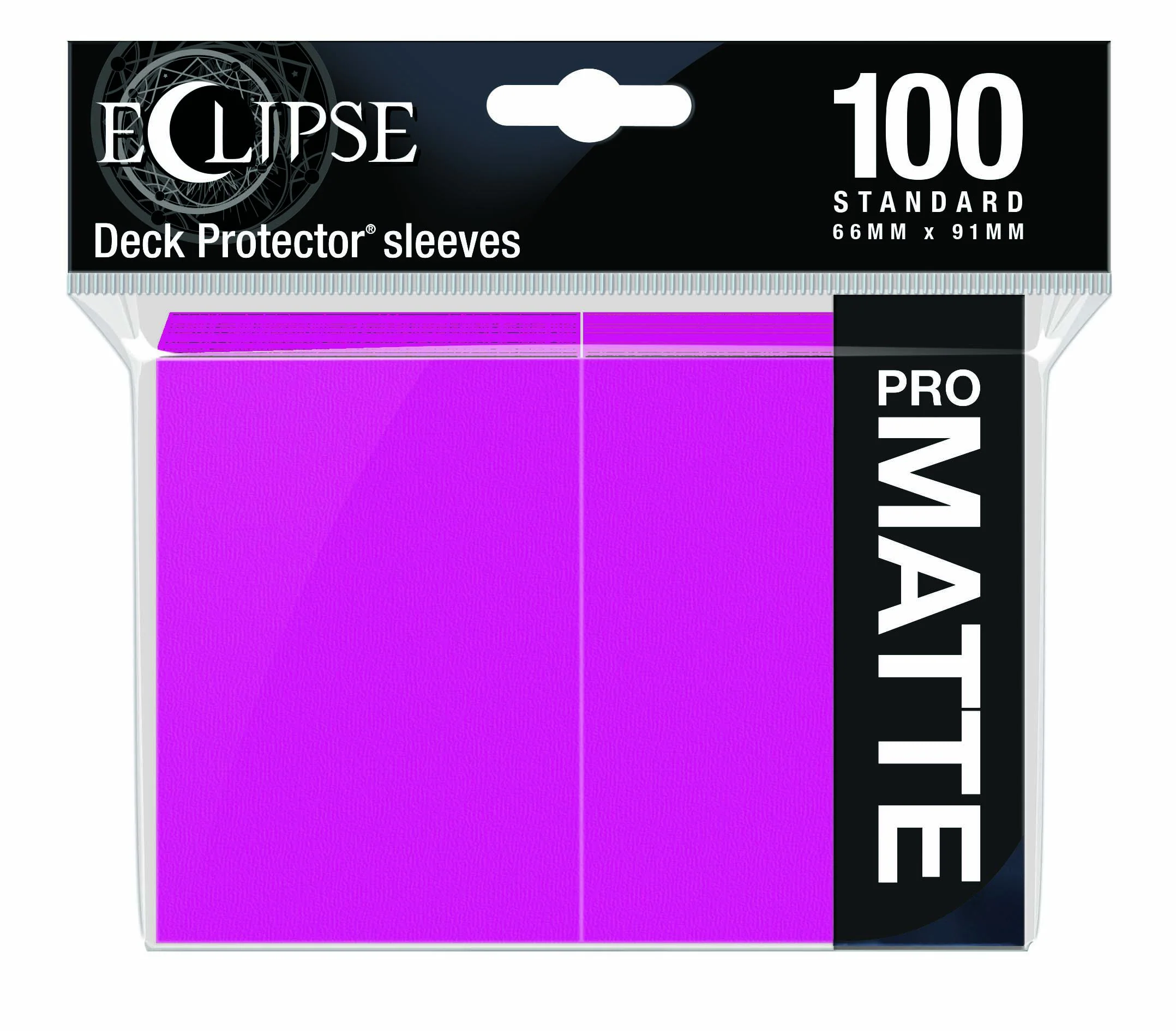 Ultra Pro Eclipse Matte Deck Protector Sleeves - Standard Size - 100ct - Hot Pink