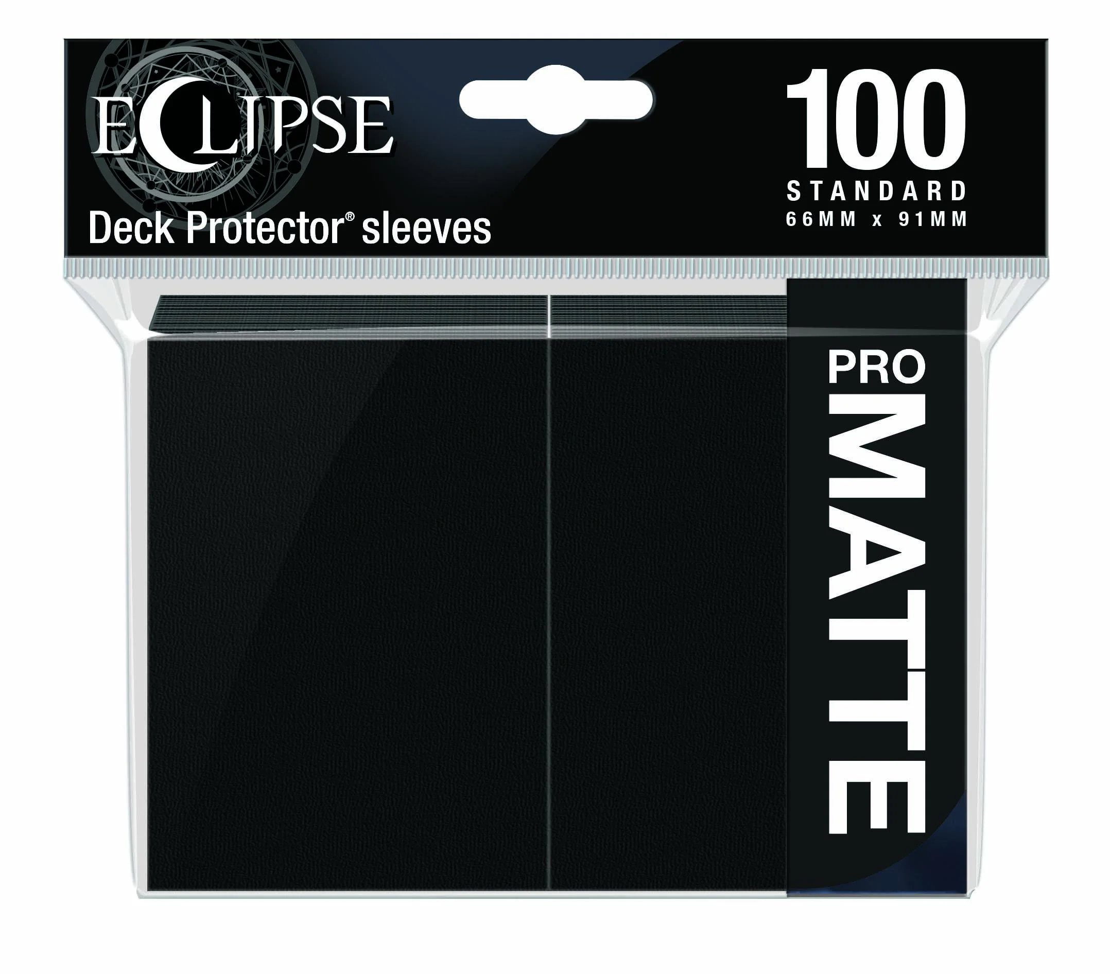 Ultra Pro Eclipse Matte Deck Protector Sleeves - Standard Size - 100ct - Jet Black