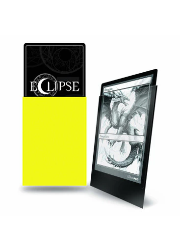 Ultra Pro Eclipse Matte Deck Protector Sleeves - Standard Size - 100ct - Lemon Yellow