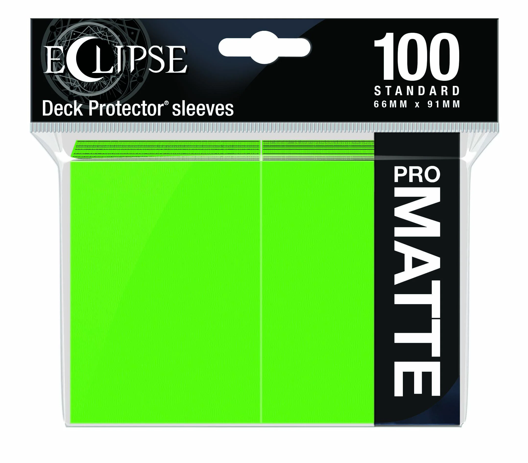 Ultra Pro Eclipse Matte Deck Protector Sleeves - Standard Size - 100ct - Lime Green
