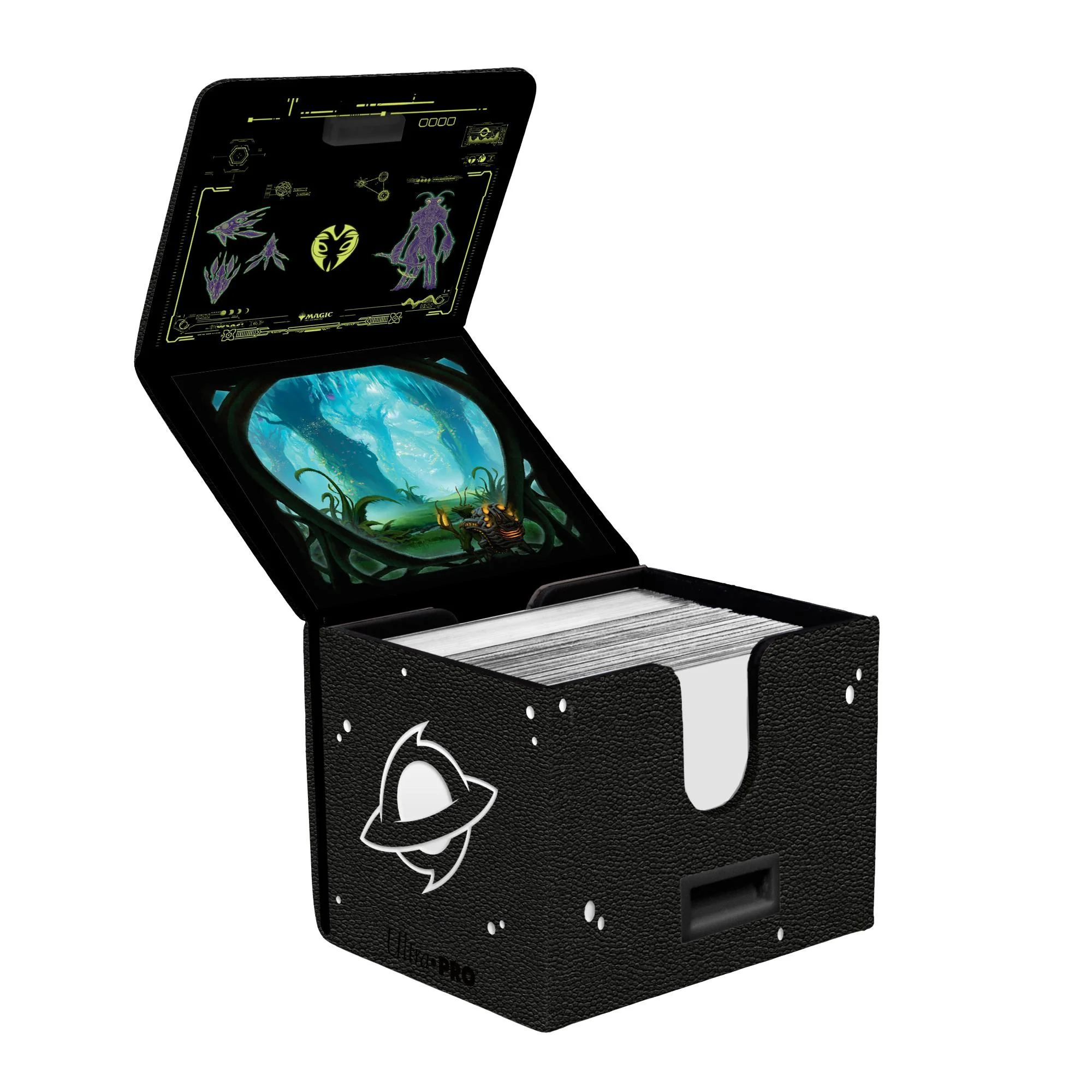 Ultra Pro MTG Alcove Edge Deck Box - 100+ - Edge of Eternities - Evendo, Waking Heaven - Image 2