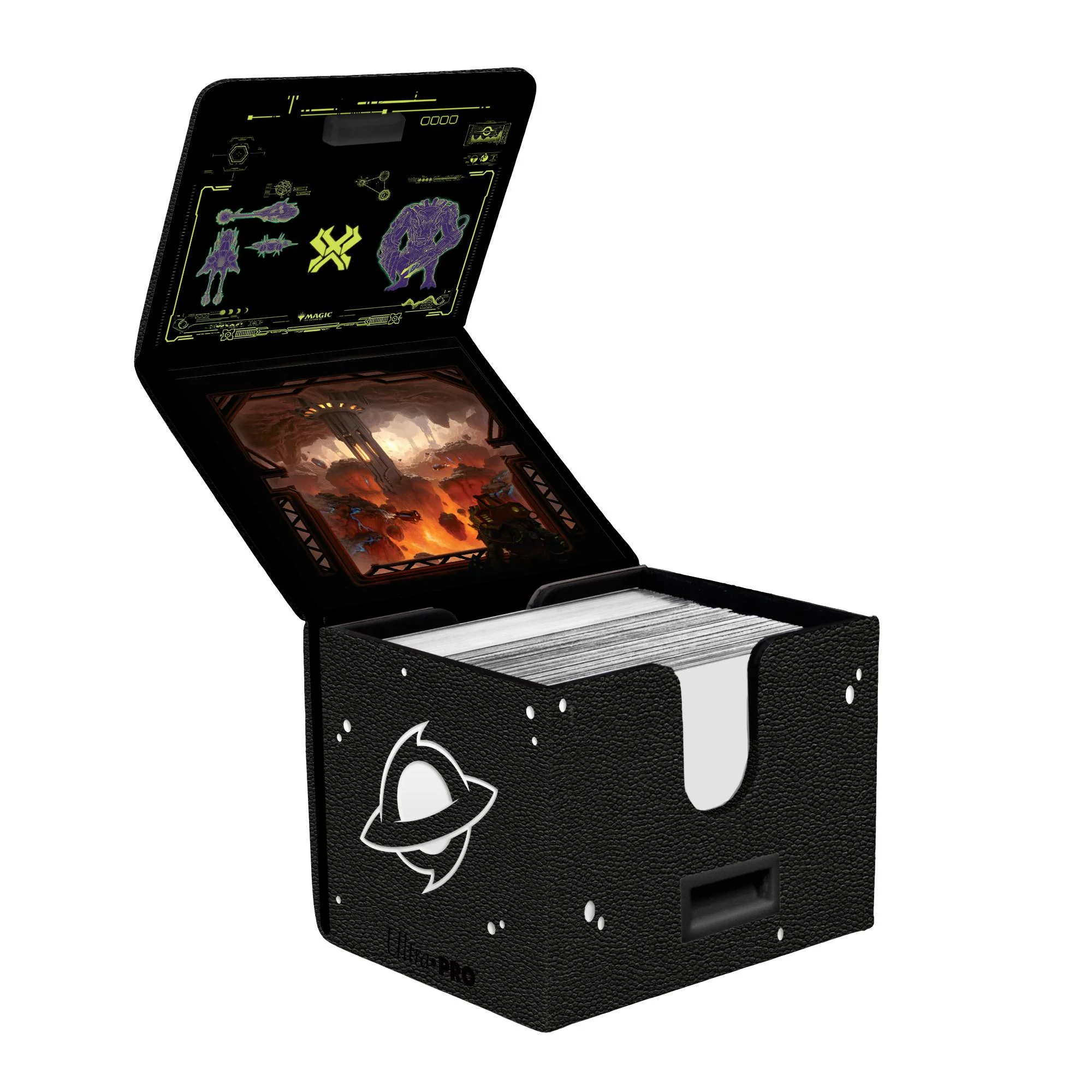 Ultra Pro MTG Alcove Edge Deck Box - 100+ - Edge of Eternities - Kavaron, Memorial World - Image 2