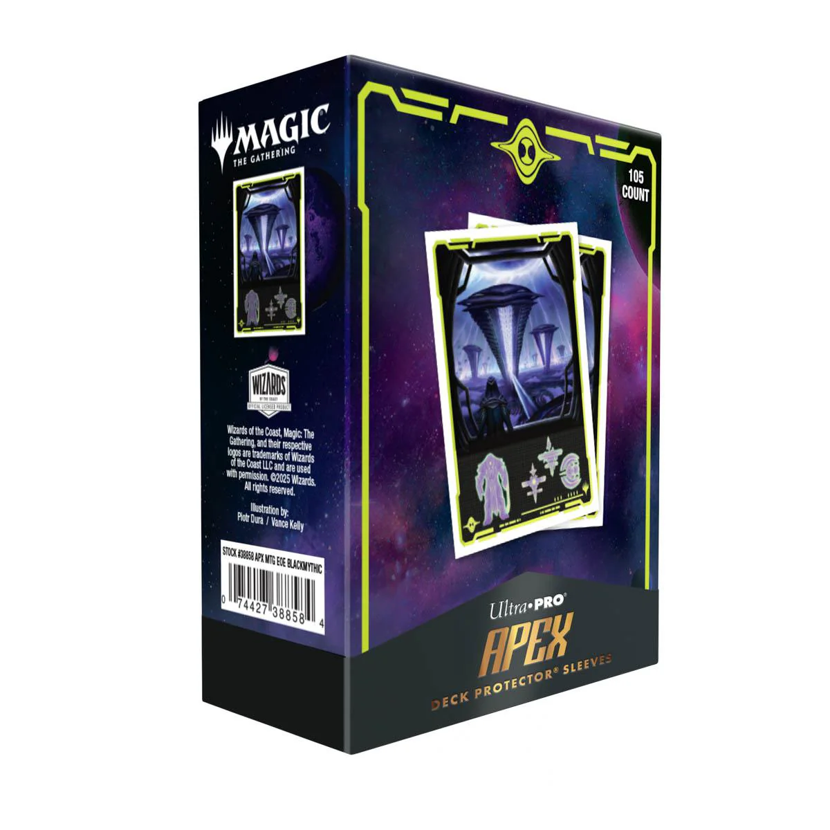 Ultra Pro MTG Apex Deck Protector Sleeves - Standard Size - 105ct - Edge of Eternities - Susur Secundi, Void Altar