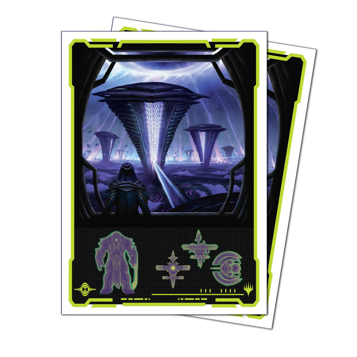 Ultra Pro MTG Apex Deck Protector Sleeves - Standard Size - 105ct - Edge of Eternities - Susur Secundi, Void Altar - Image 2