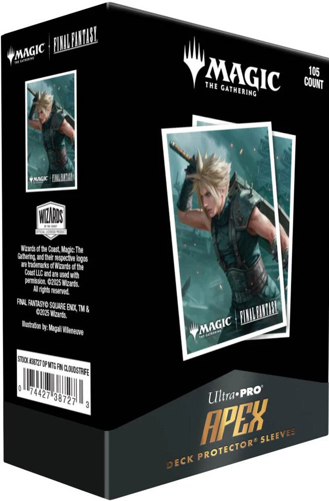 Ultra Pro MTG Apex Deck Protector Sleeves - Standard Size - 105ct - FINAL FANTASY - Cloud, Planet's Champion