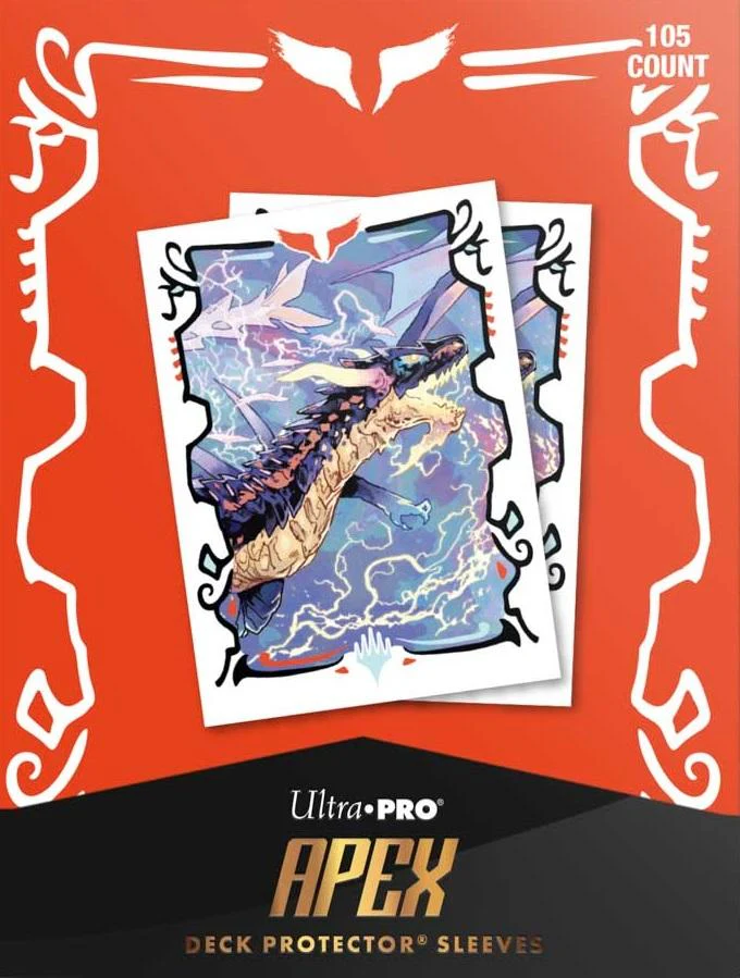 Ultra Pro MTG Apex Deck Protector Sleeves - Standard Size - 105ct - Tarkir: Dragonstorm - Neriv, Heart of the Storm