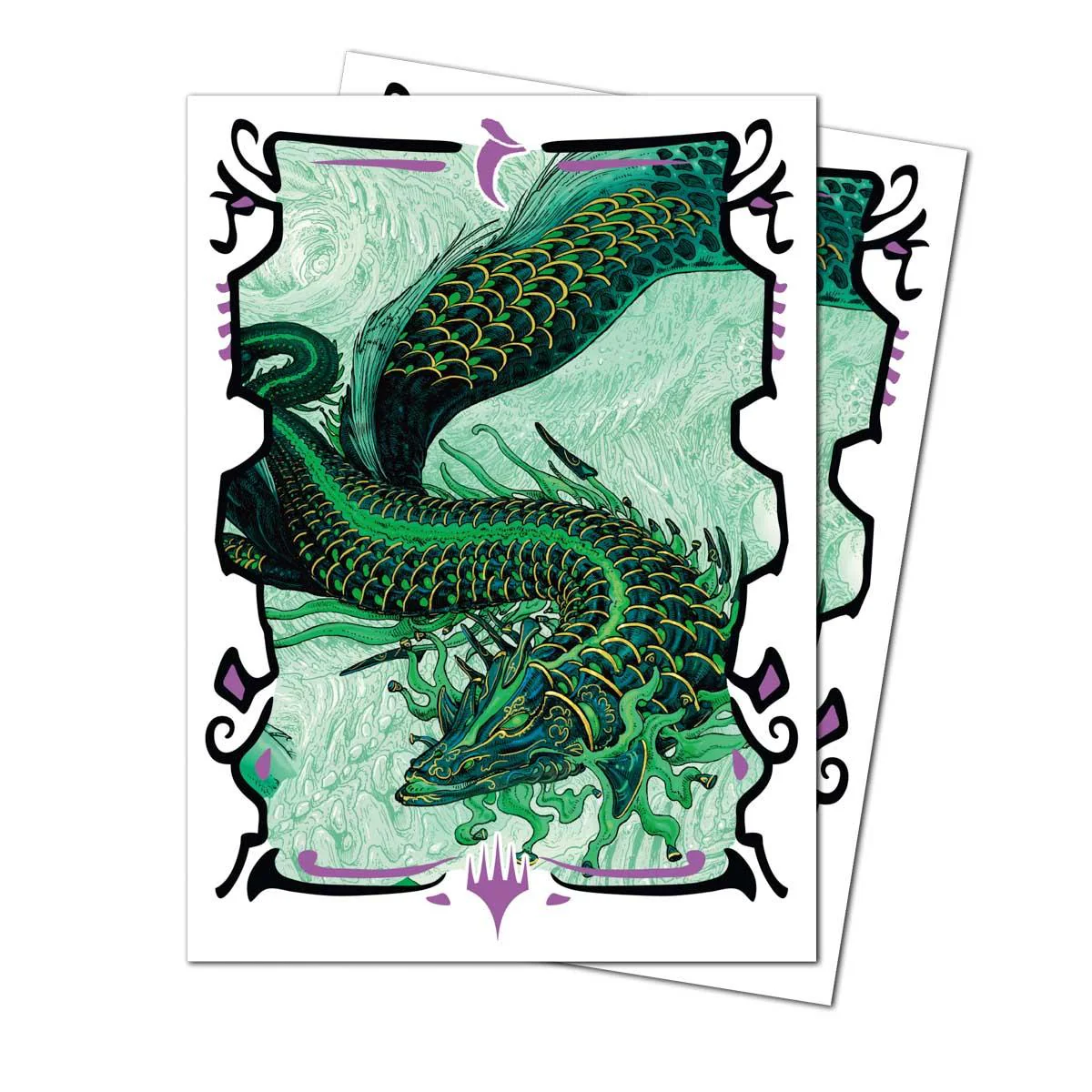 Ultra Pro MTG Apex Deck Protector Sleeves - Standard Size - 105ct - Tarkir: Dragonstorm - Teval, Arbiter of Virtue - Image 2