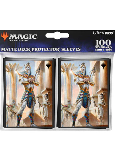 Ultra Pro MTG Deck Protector Sleeves - Standard Size - 100ct - Aetherdrift - Temmet, Naktamun's Will - Image 2