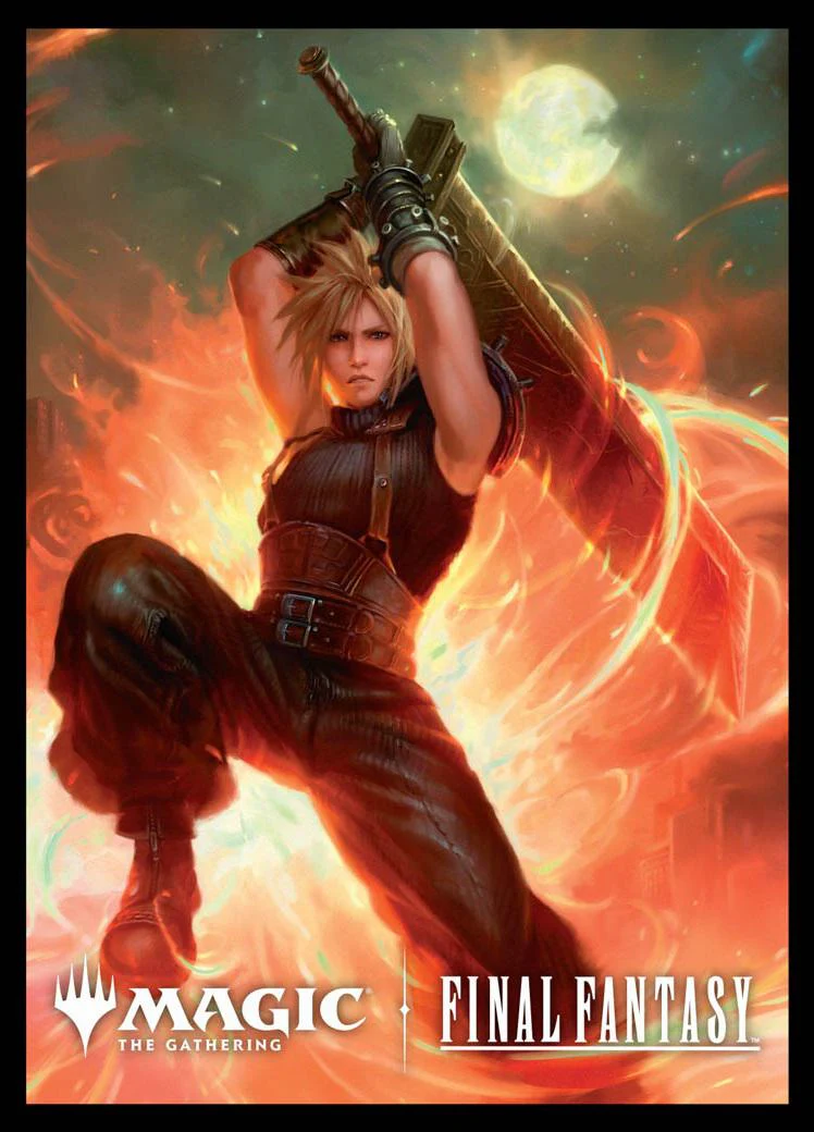 Ultra Pro MTG Deck Protector Sleeves - Standard Size - 100ct - FINAL FANTASY - Cloud, Ex-SOLDIER