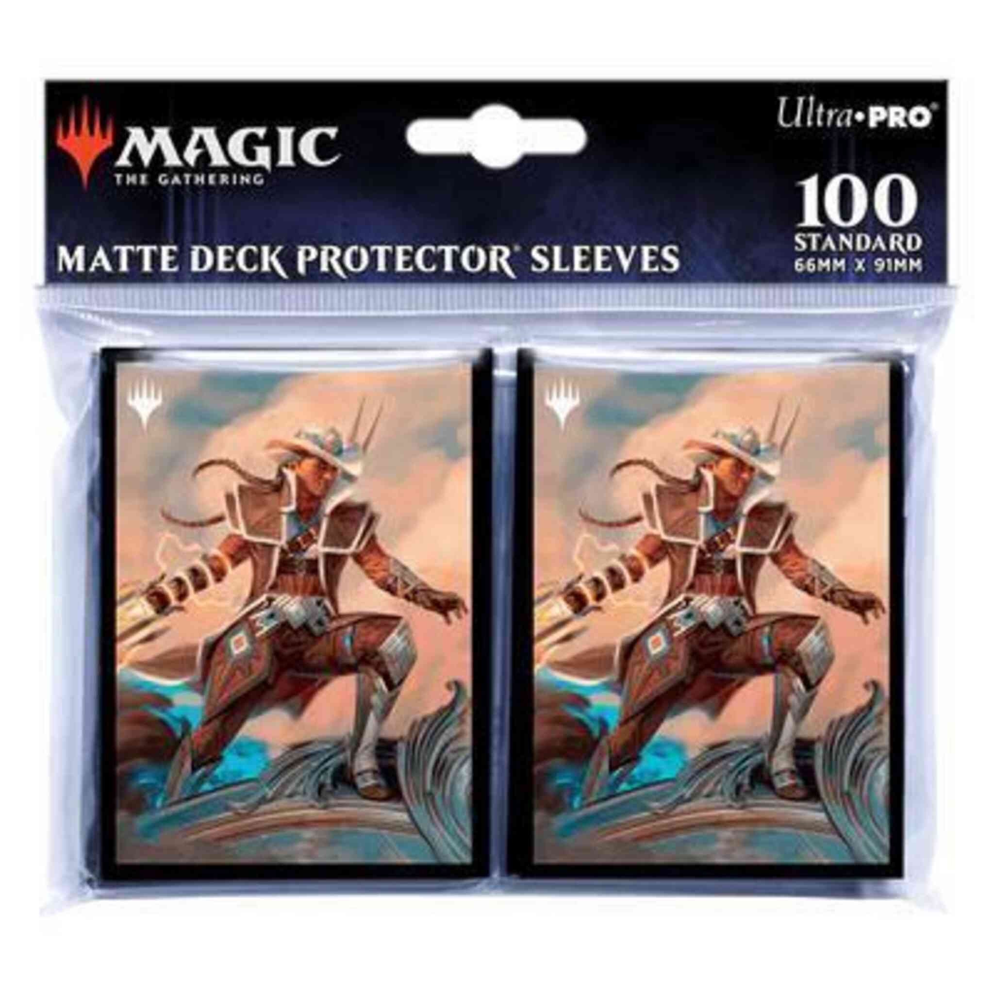 Ultra Pro MTG Deck Protector Sleeves - Standard Size - 100ct - Outlaws of Thunder Junction - Annie Flash, The Veteran