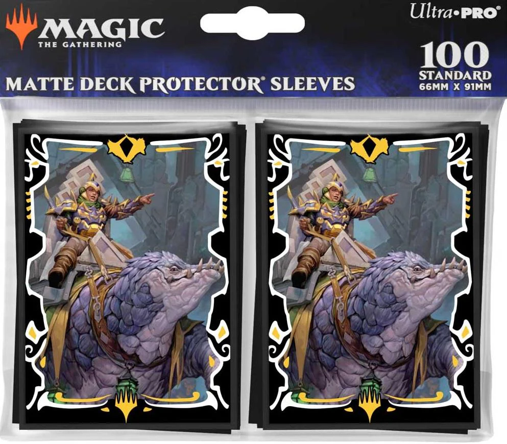 Ultra Pro MTG Deck Protector Sleeves - Standard Size - 100ct - Tarkir: Dragonstorm - Felothar the Steadfast