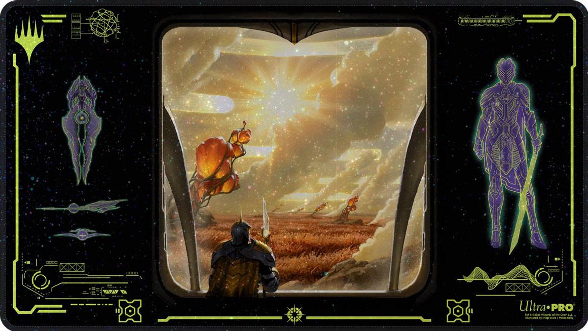 Ultra Pro MTG Holofoil Playmat - Edge of Eternities - Adagia, Windswept Bastion - Borderless Viewport