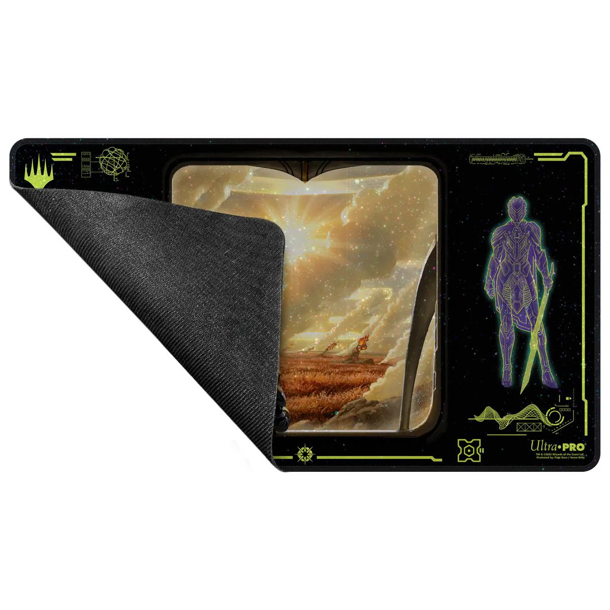 Ultra Pro MTG Holofoil Playmat - Edge of Eternities - Adagia, Windswept Bastion - Borderless Viewport - Image 2